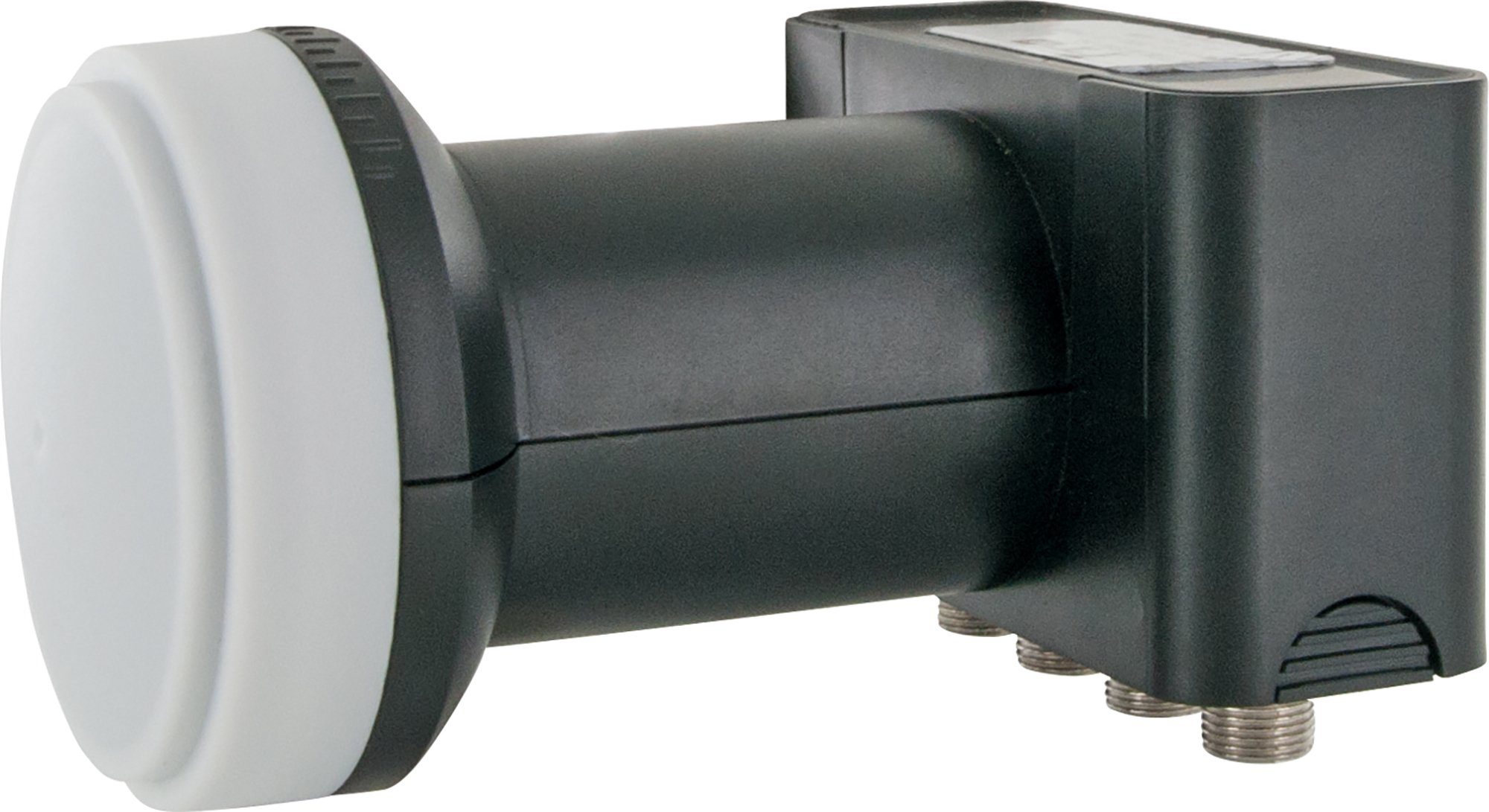 Schwaiger SPI994 011 Sat-Spiegel (72 cm, Stahl, Quad LNB, hellgrau)