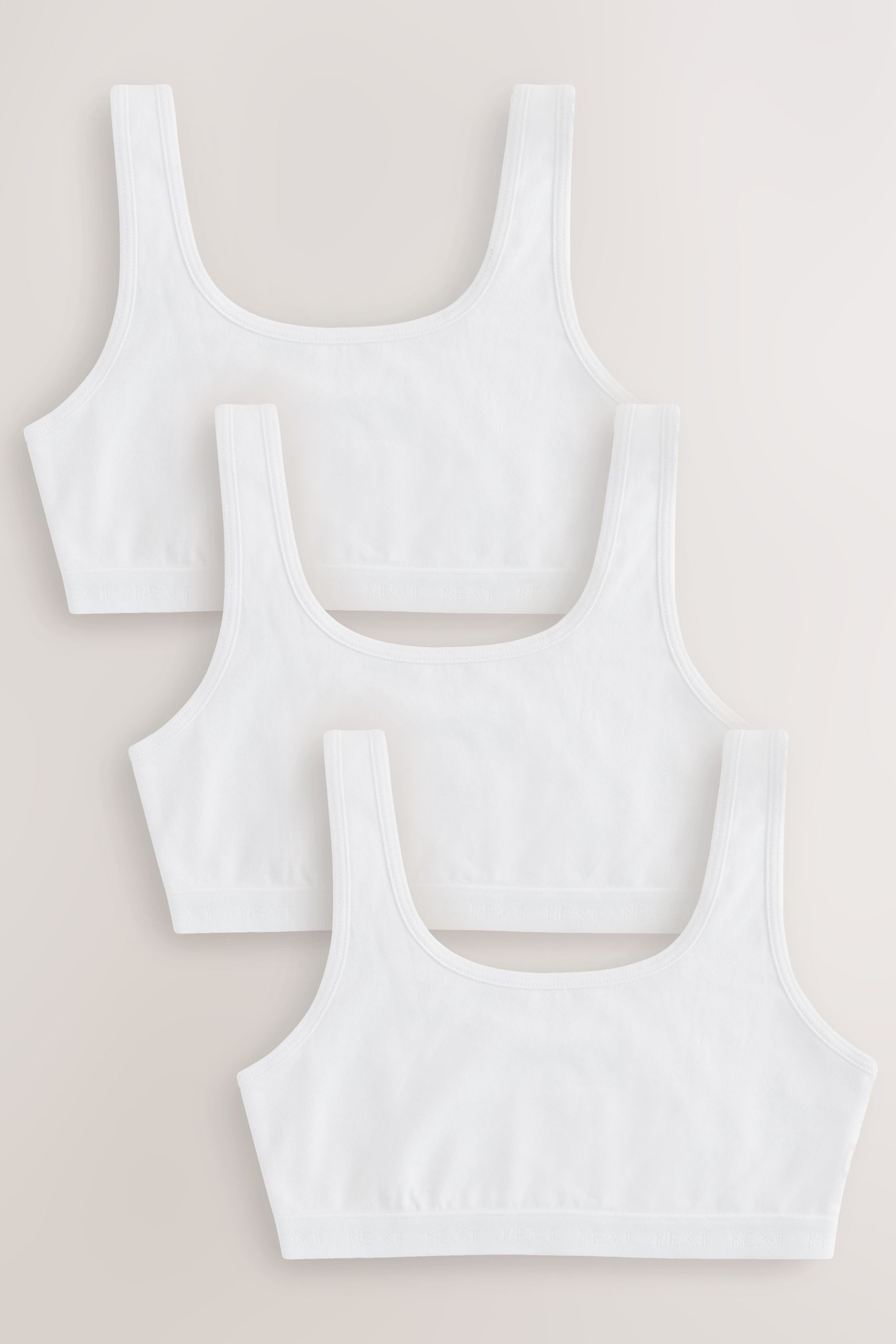 Next Crop-Top Kurz-Top mit U-Boot-Ausschnitt (3-tlg)