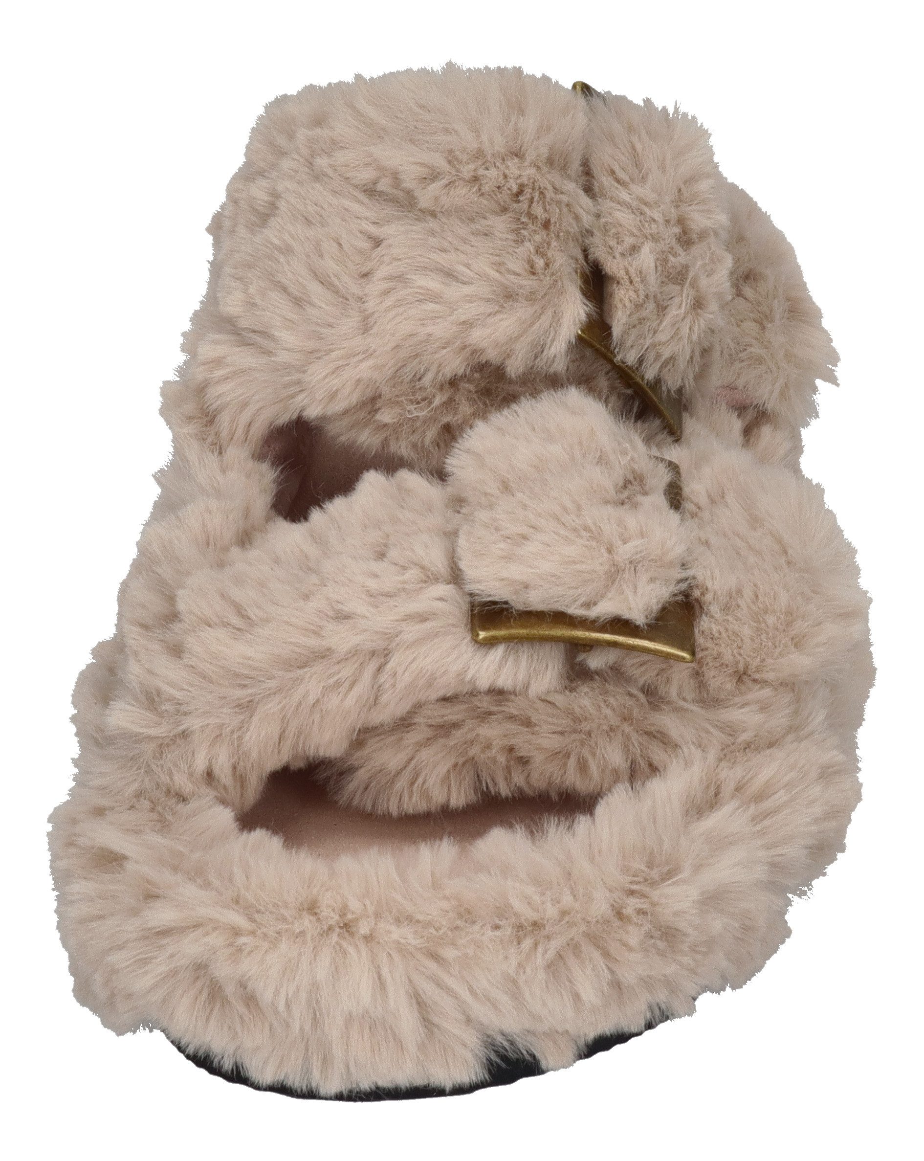 espadrij l´originale CLAQUETTE FUZZY Hausschuh Beige