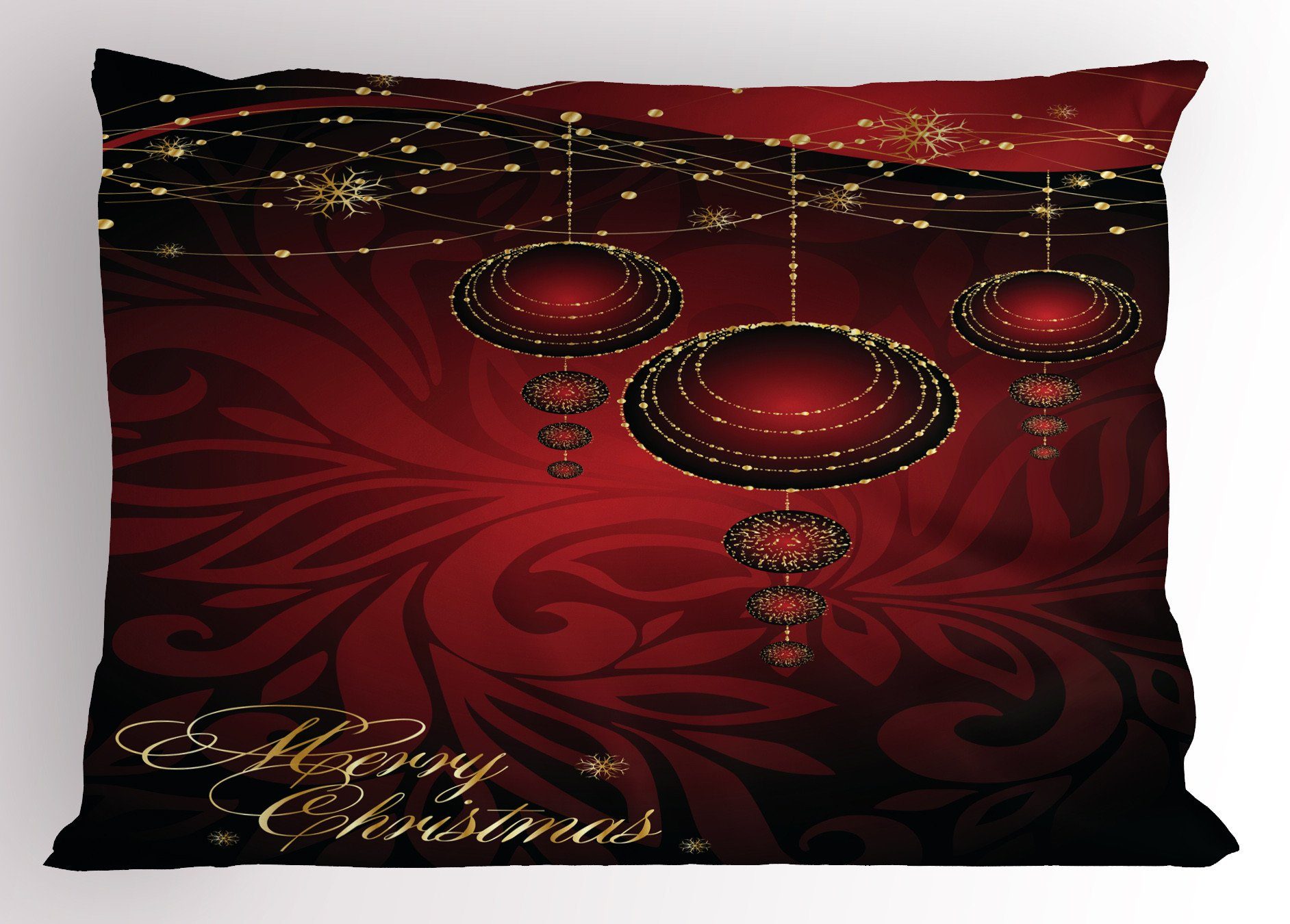 Size Weihnachten Stück), Dekorativer King Abakuhaus Standard yuletide Kissenbezüge Gedruckter (1 Kissenbezug, Celebration