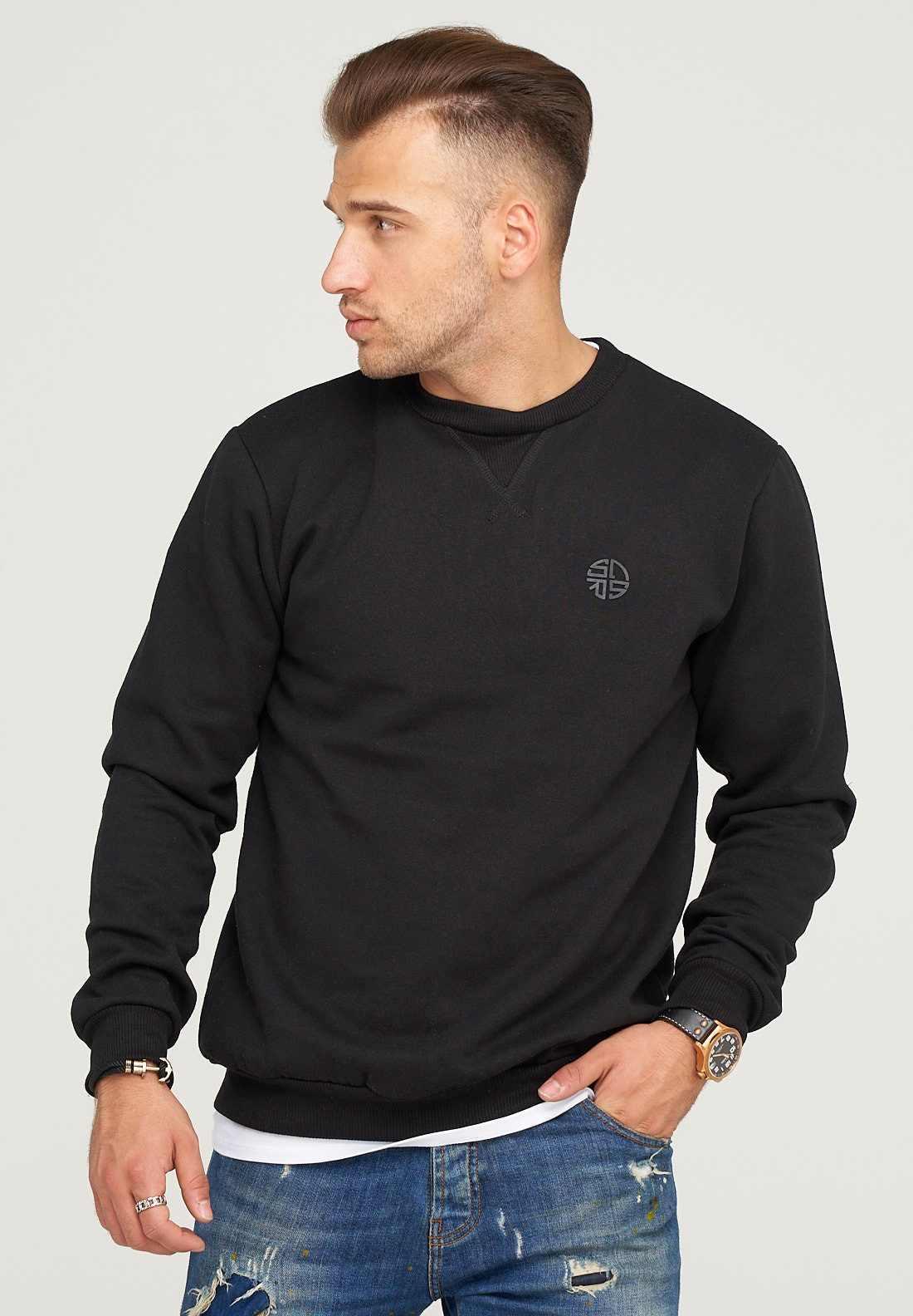 SOULSTAR Sweatshirt PORT LOUIS mit schickem Logoprint
