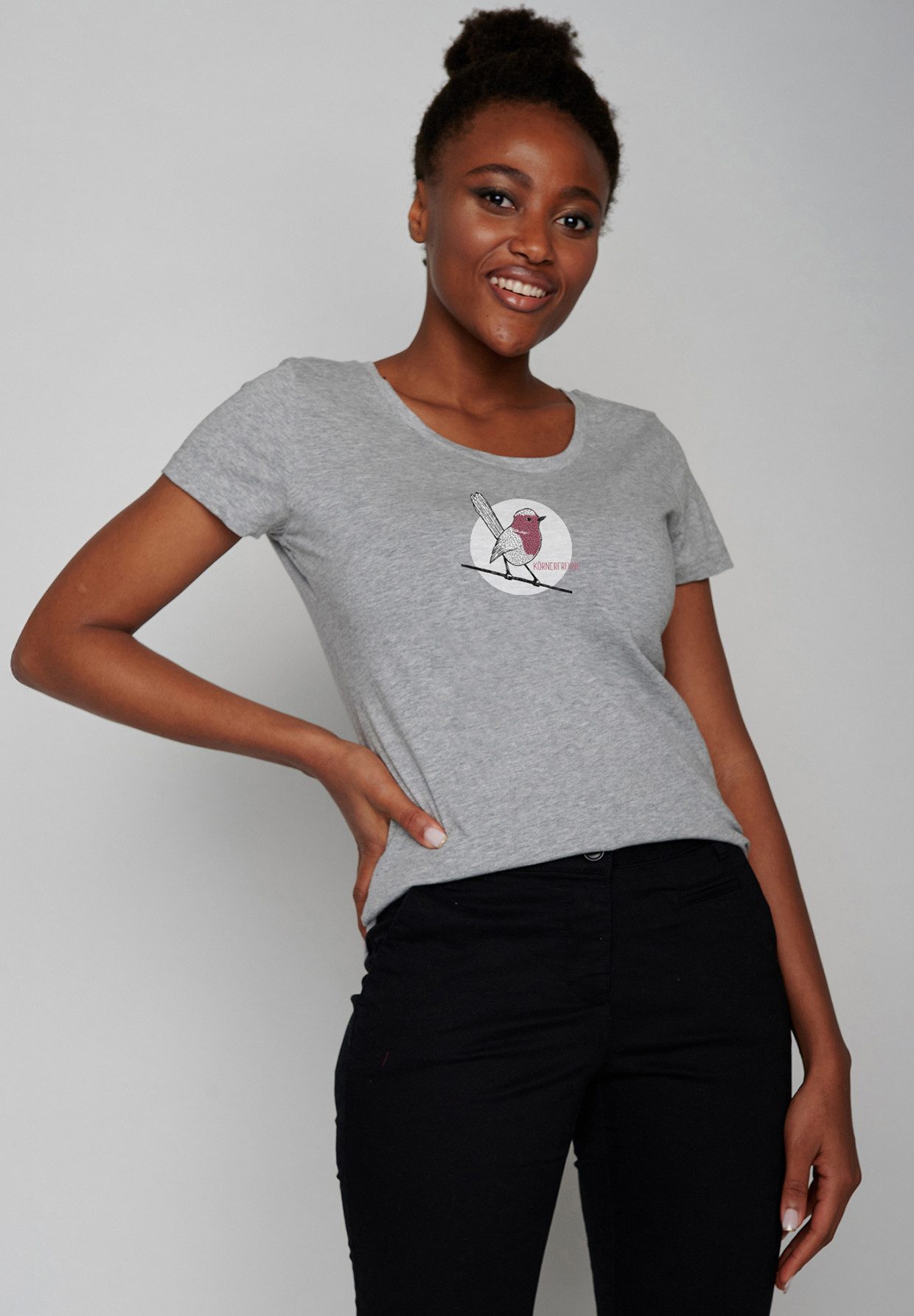 T-Shirt Loves Animal Koernerfreund Motiv Tiere Vögel