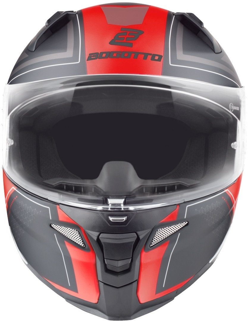 Bogotto Motorradhelm FF110 Cinder Helm, reflektierende, Pinlock, Schnellwechselvisier, Ratschenverschluss