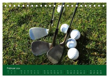 CALVENDO Wandkalender Golf Sport (Tischkalender 2024 DIN A5 quer), CALVENDO Monatskalender
