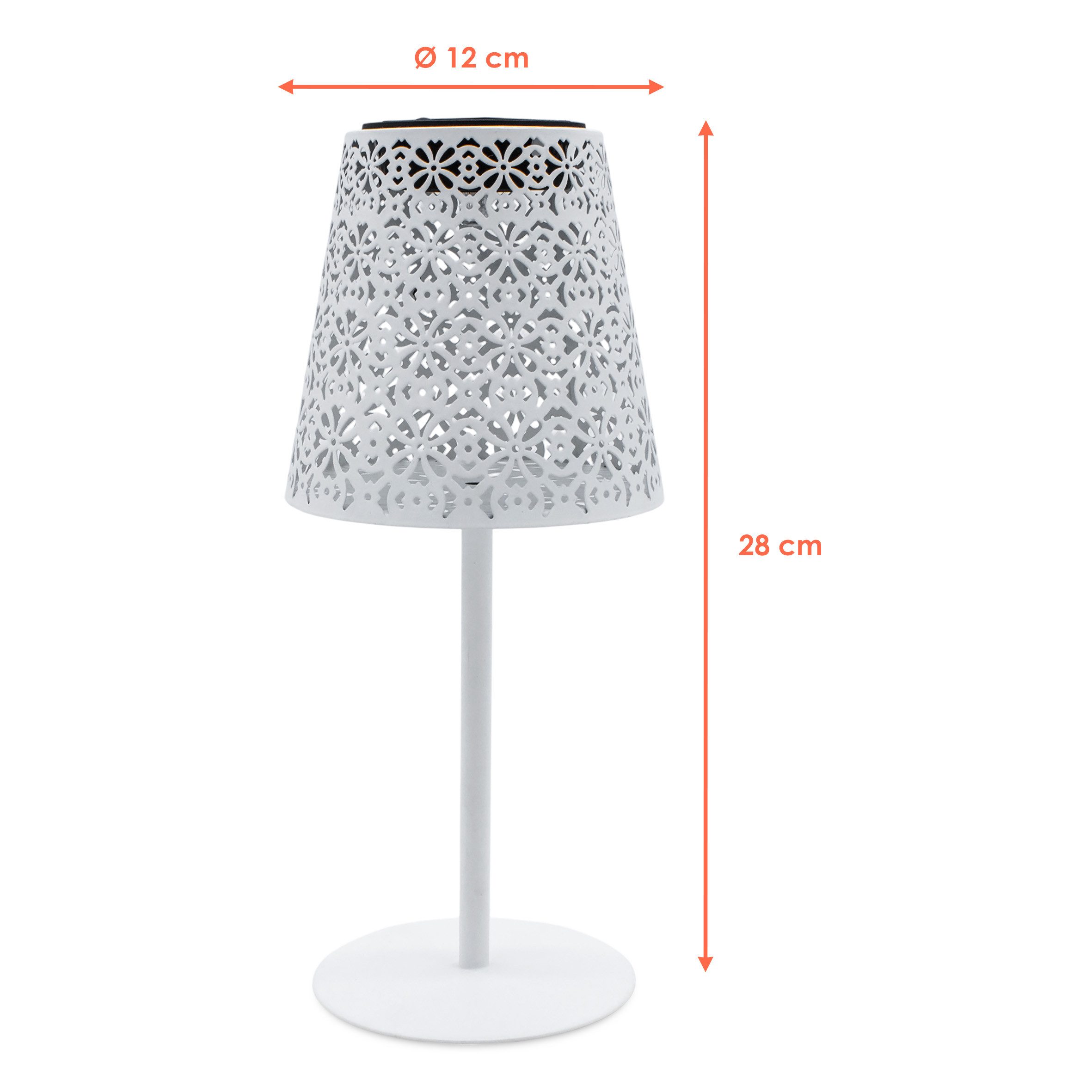 Spetebo LED Dekolicht Metall Tischleuchte weiß günstig online kaufen