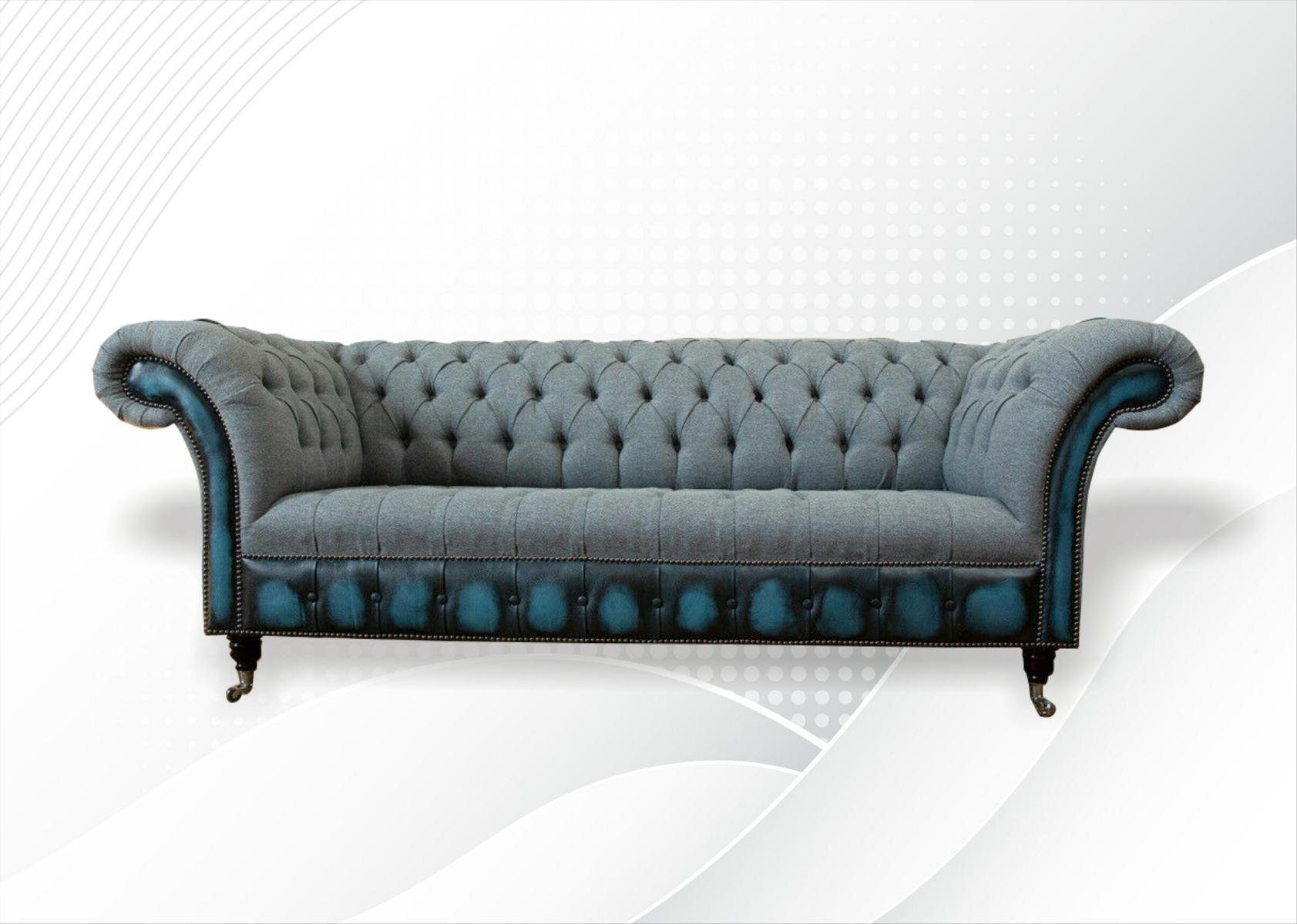 Chesterfield-Sofa, 3 Chesterfield JVmoebel Design Couch cm Sofa 225 Sitzer
