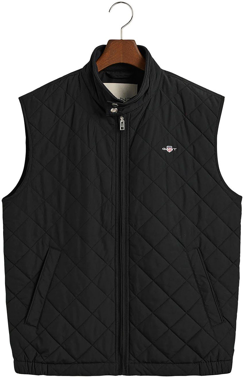 WINDCHEATER Black Steppweste QUILTED recyceltem Wattierung Gant mit aus Polyester VEST