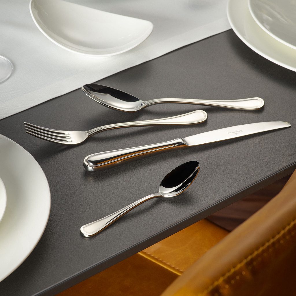 Villeroy & Boch Signature Besteck-Set Neufaden Merlemont Tafelbesteck 30tlg. 42x27x5cm (30-tlg), 6 Personen, Edelstahl, Edelstahl, 30 Stck, spülmaschinenfest, Made in Germany