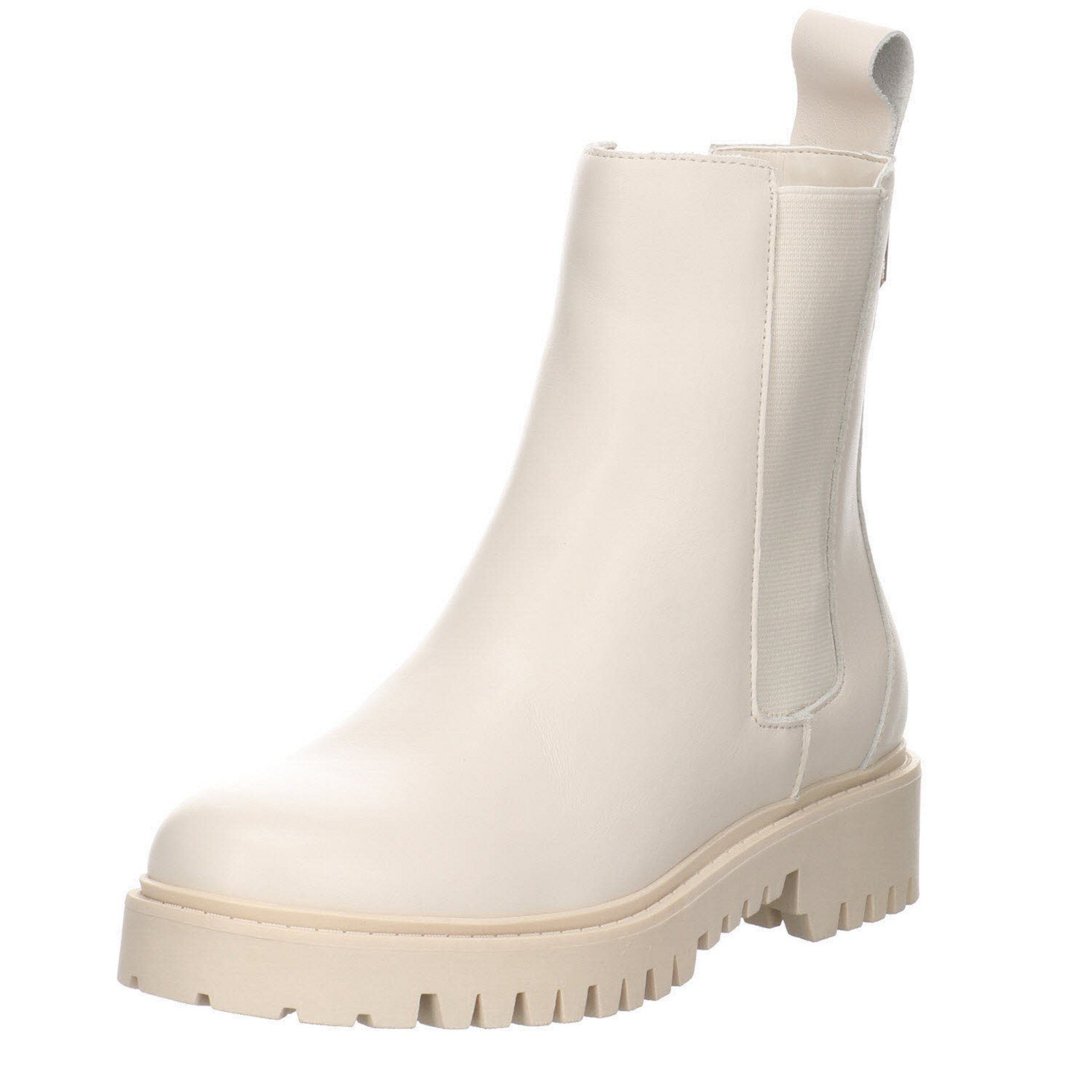 Guess Oakess Chelsea-Boots Leder-/Textilkombination uni Chelseaboots Leder-/Textilkombination beige hell