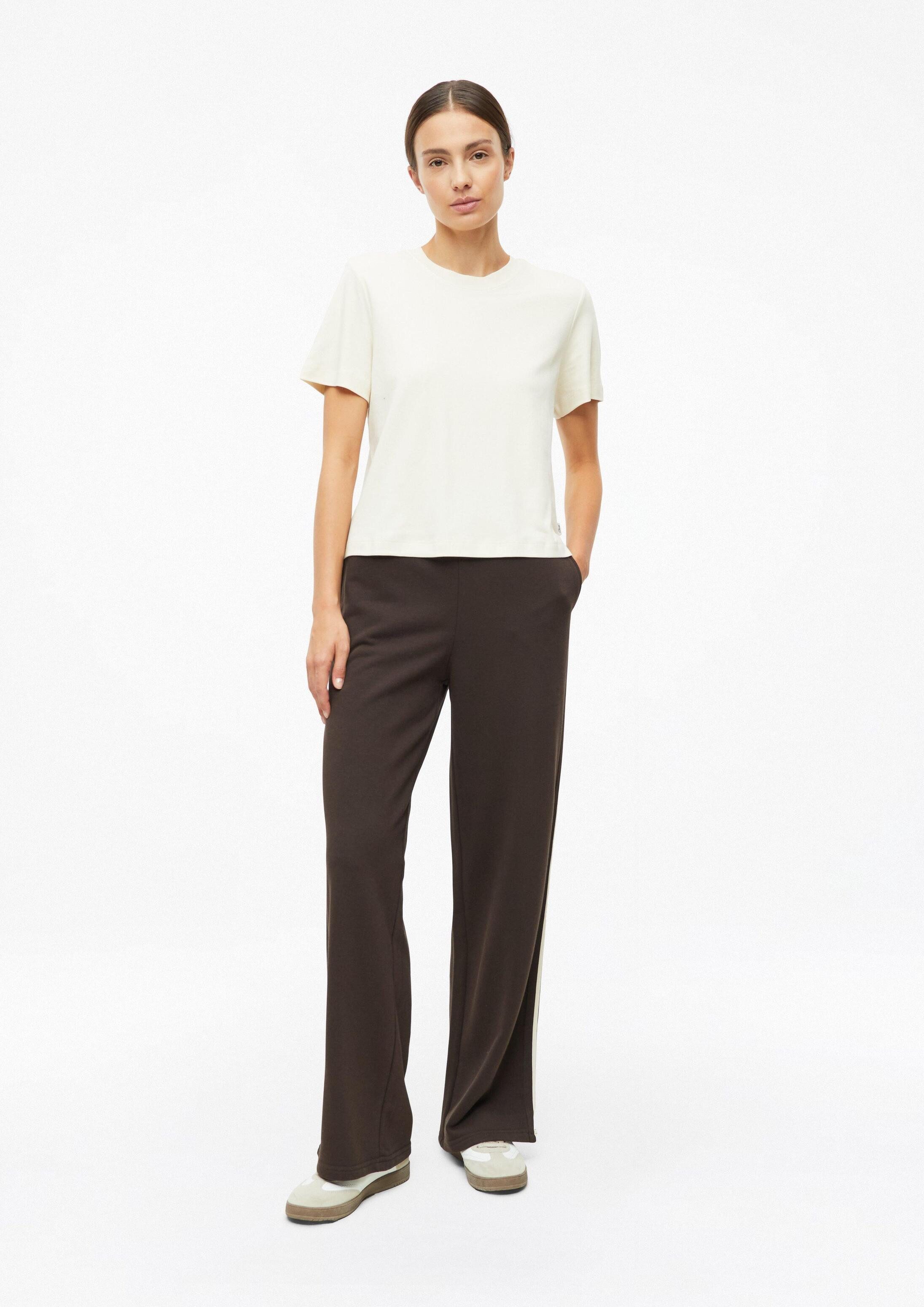 s.Oliver Chinos Hose Wide-Leg-Hose aus Interlockjersey