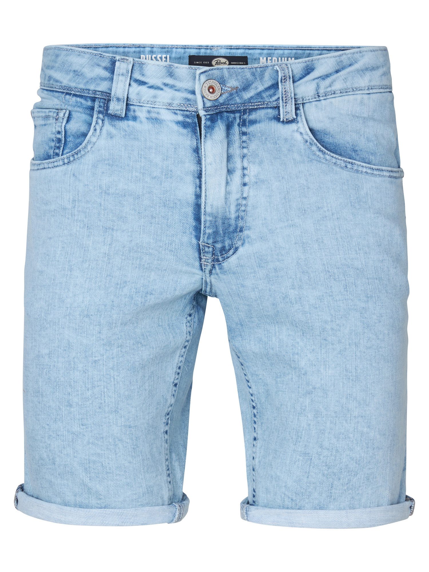 Petrol Industries Бермуды – Knielange Denim-Shorts mit Taschen