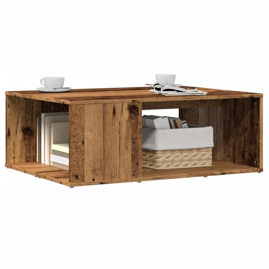 vidaXL Couchtisch NA Couchtisch Altholz-Optik 90x67x33 cm Spanplatte