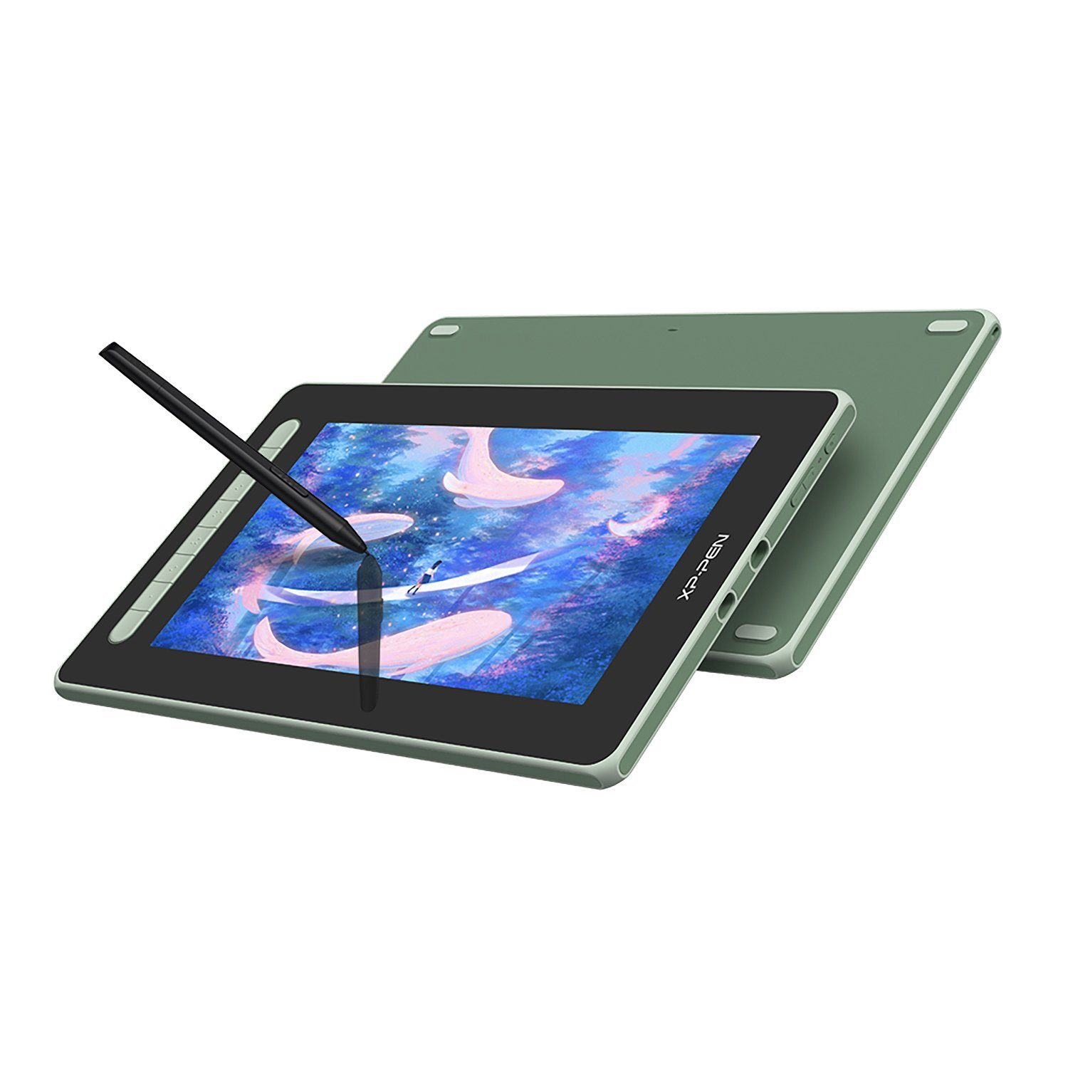 (2. 12 Schutzhülle) Artist Gen) (12", mit XP-PEN Display Grün Grafiktablett Grafiktablett ohne