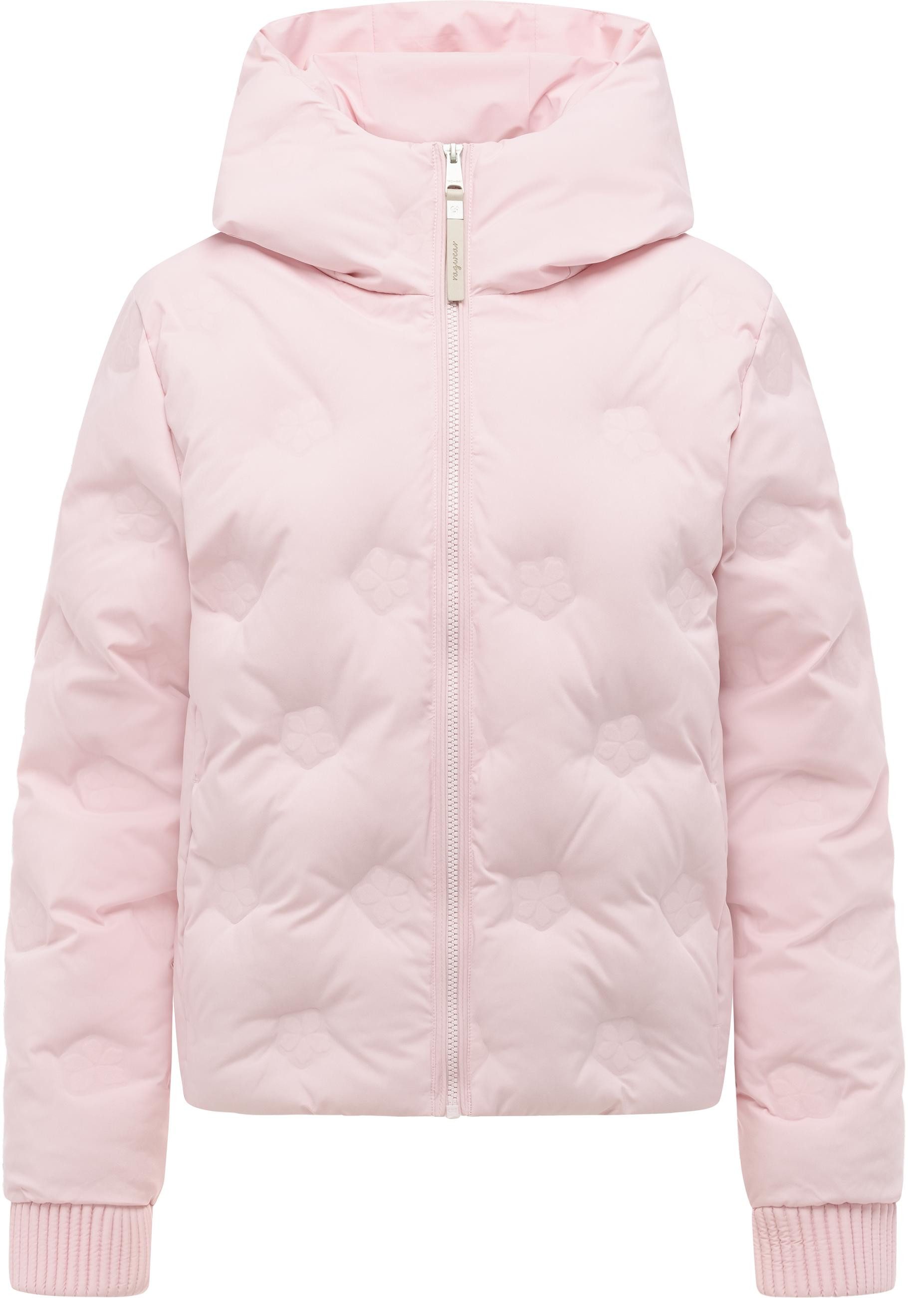 Ragwear Winterjacke Lynnox Embossed Y Pufferjacke mit floraler Ton-in-Ton-Prägung