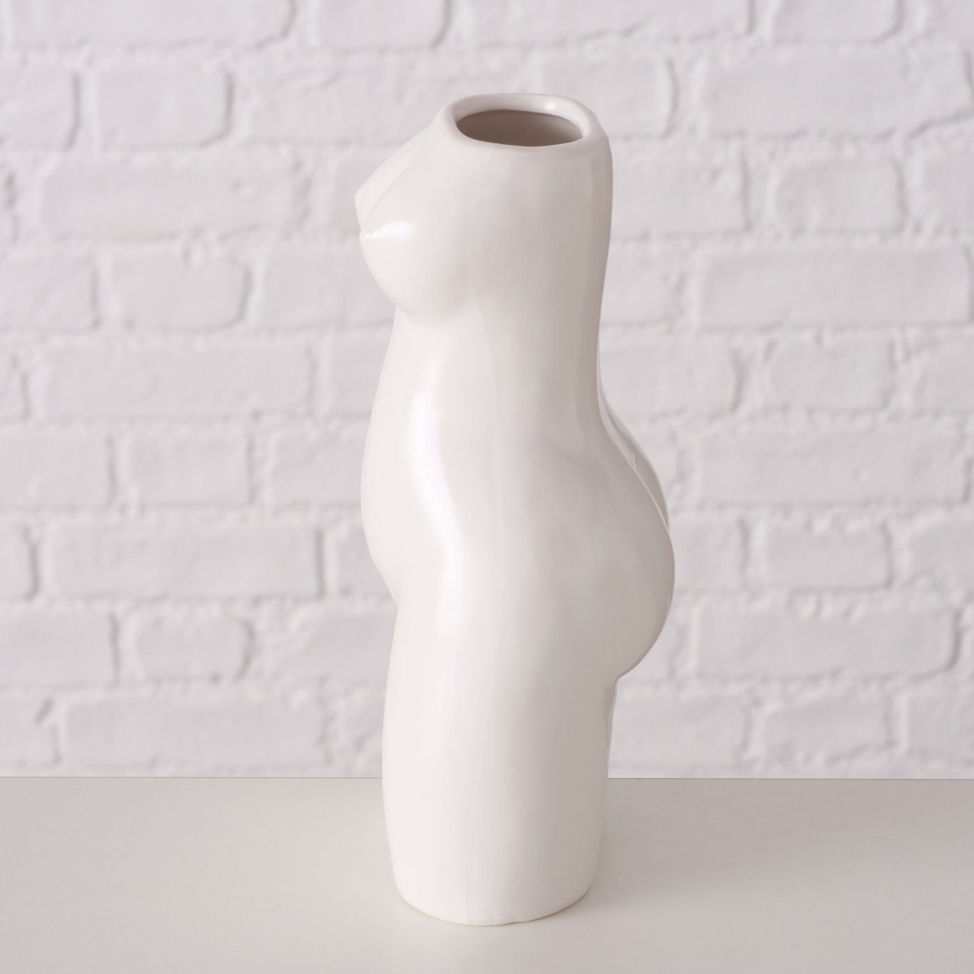 weiß, in BOLTZE Vase "Aurice" aus Dekovase Blumenvase Porzellan