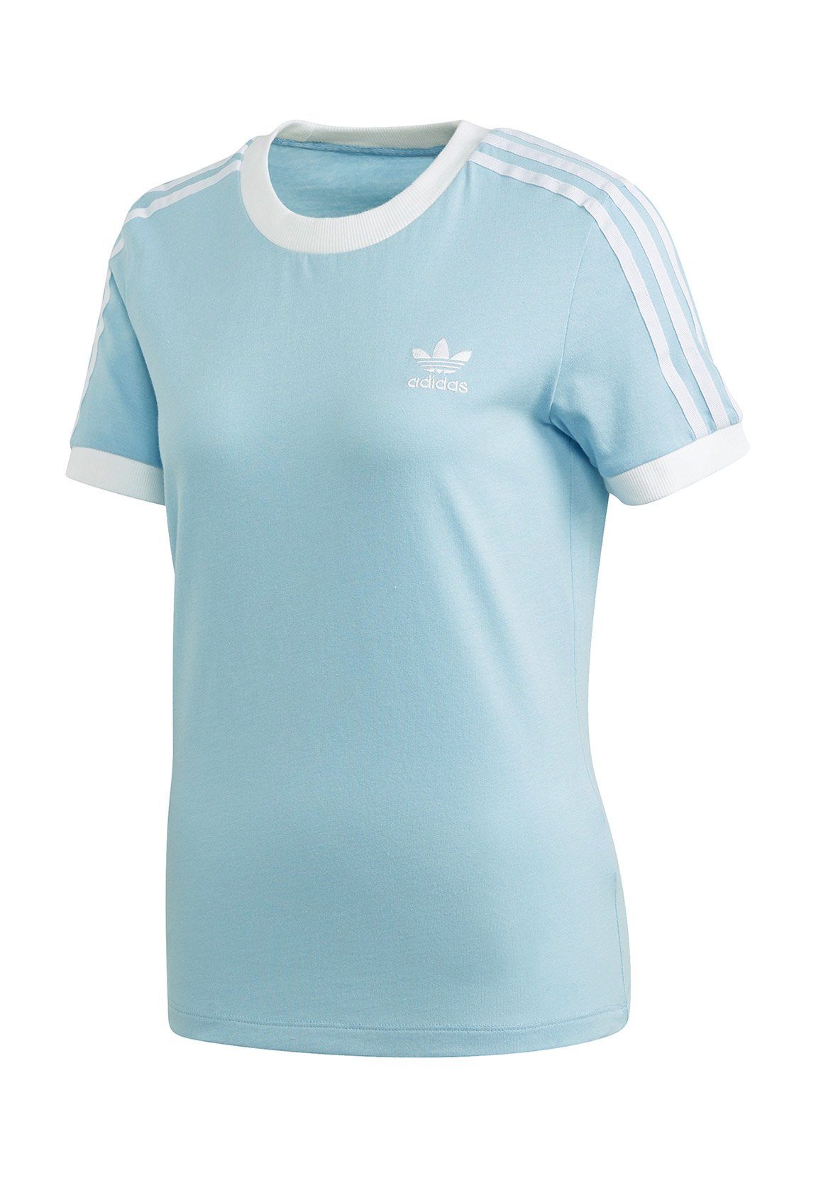 adidas Originals T-Shirt »Adidas Originals T-Shirt Damen 3 STR TEE FM3322  Hellblau« online kaufen | OTTO