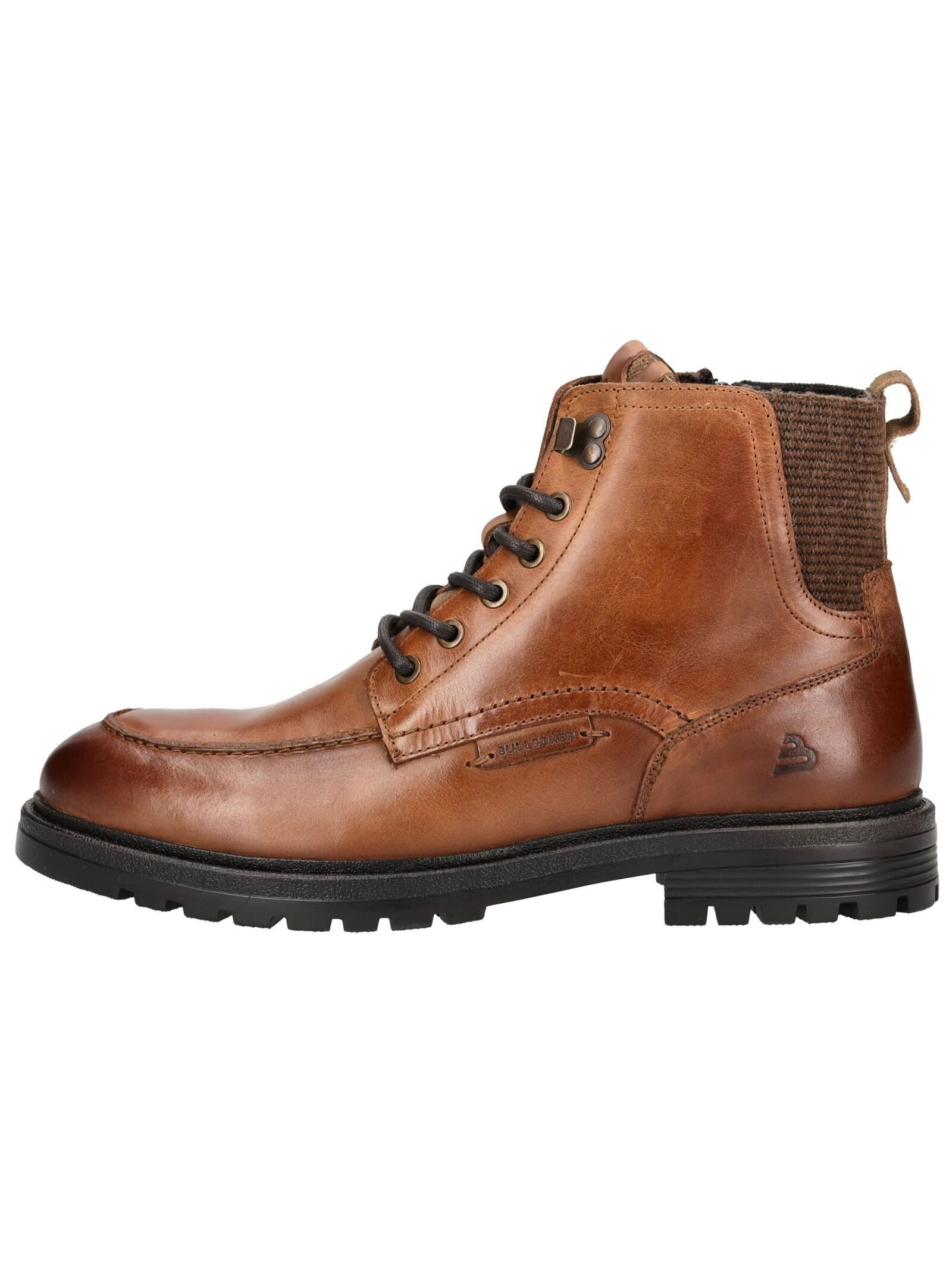 Bullboxer Stiefelette Glattleder . Schnürstiefelette