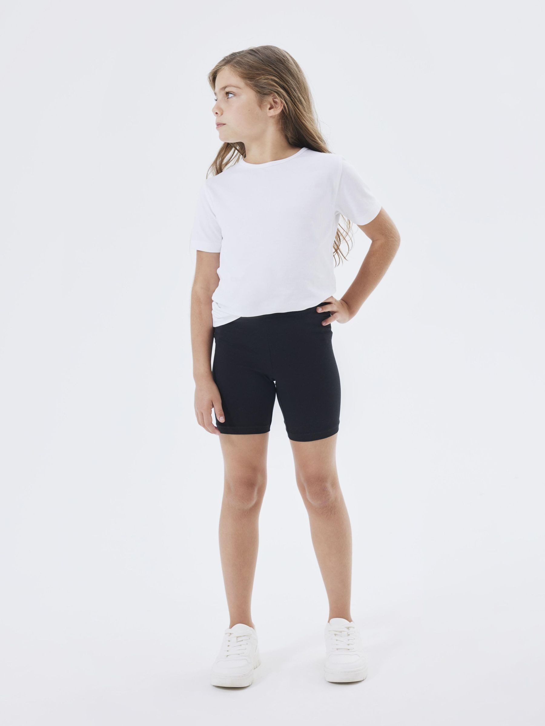 Name It Radlerhose NKFVIVIAN 2P SOLID SHORT LEGGING NOOS (Packung, 2-tlg) Baumwollmischung, Stretch, Slim Fit