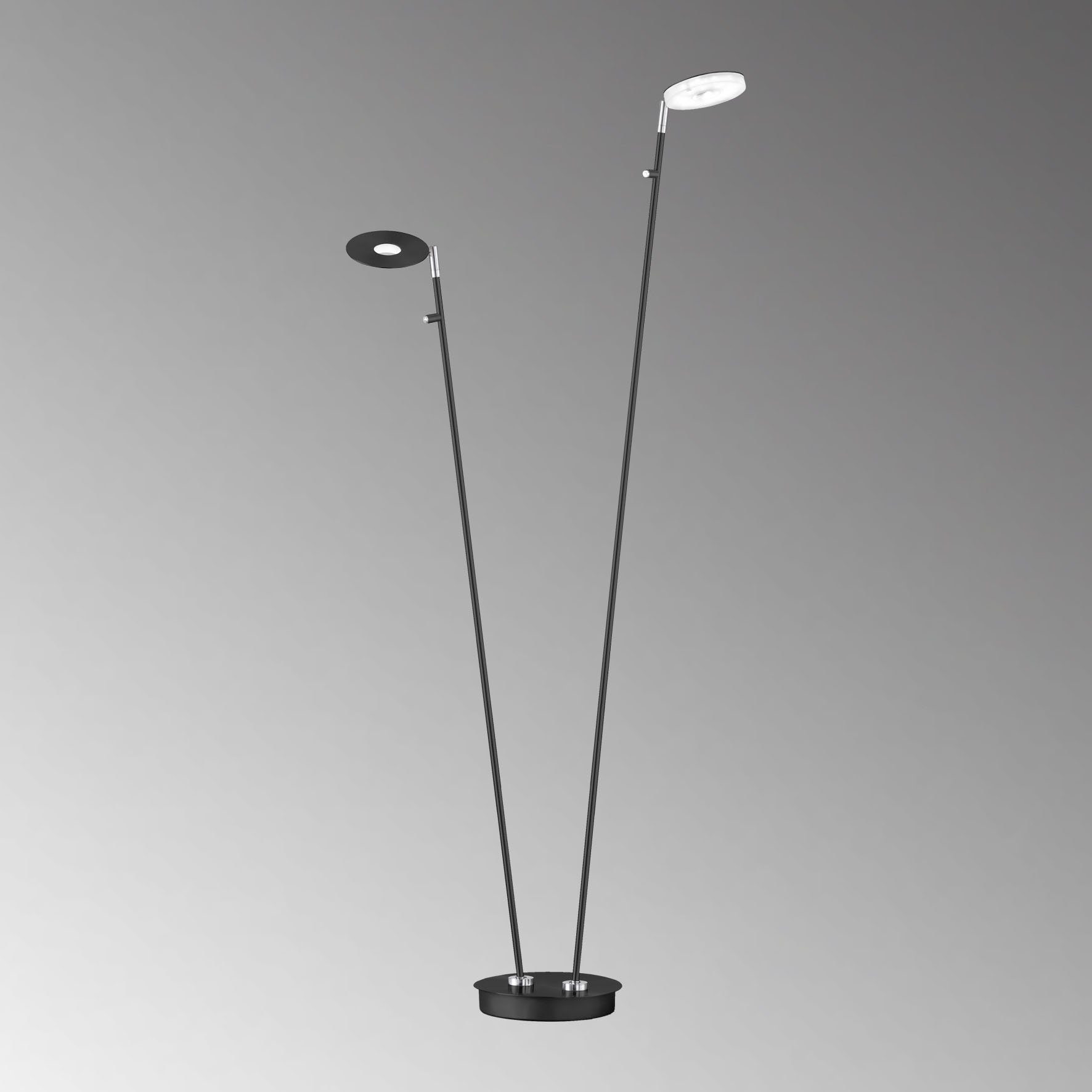 FISCHER & HONSEL LED Dent, LED kaltweiß Stehlampe Dimmfunktion, fest - warmweiß integriert