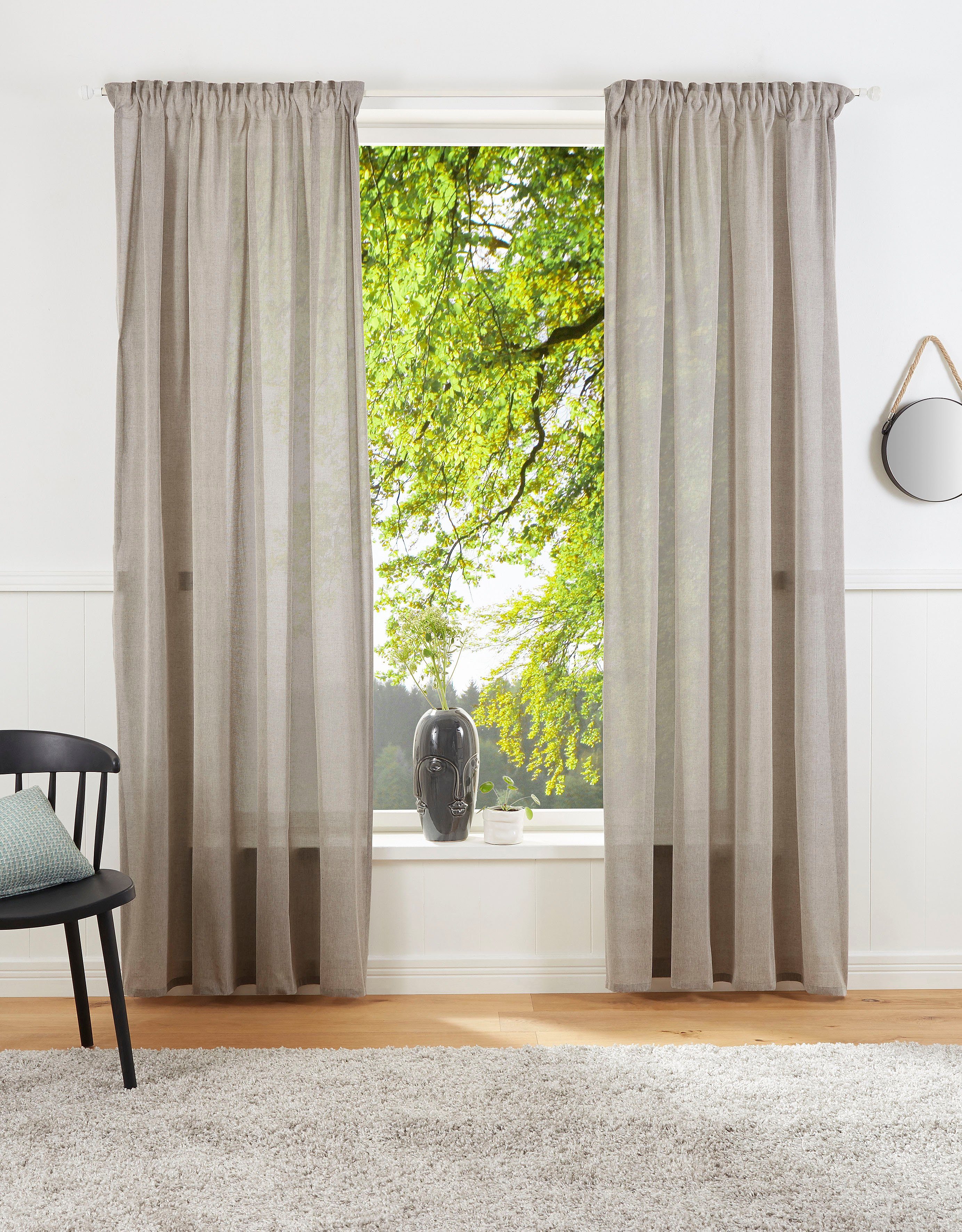 LeGer Home by Lena Gercke Vorhang Lanea (1 St), Multifunktionsband, halbtra günstig online kaufen