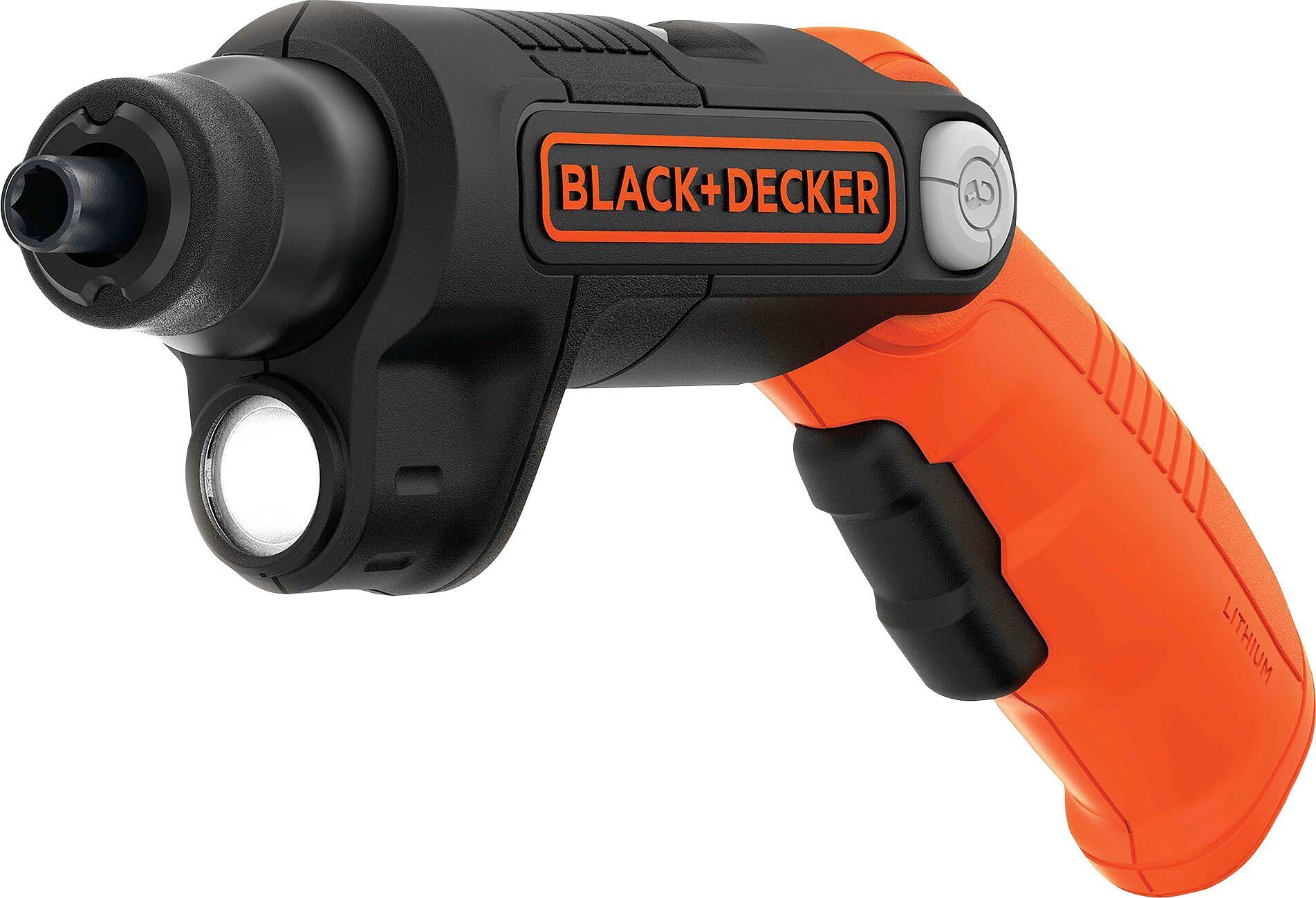 Black + Decker Akku-Stabschrauber »BDCSFL20C-QW«, 180 U/min, 5,5 Nm,  (4-tlg), inkl. Akku