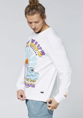 Chiemsee Sweatshirt Sweatshirt mit Surf-Motiv und -Schriftzügen 1