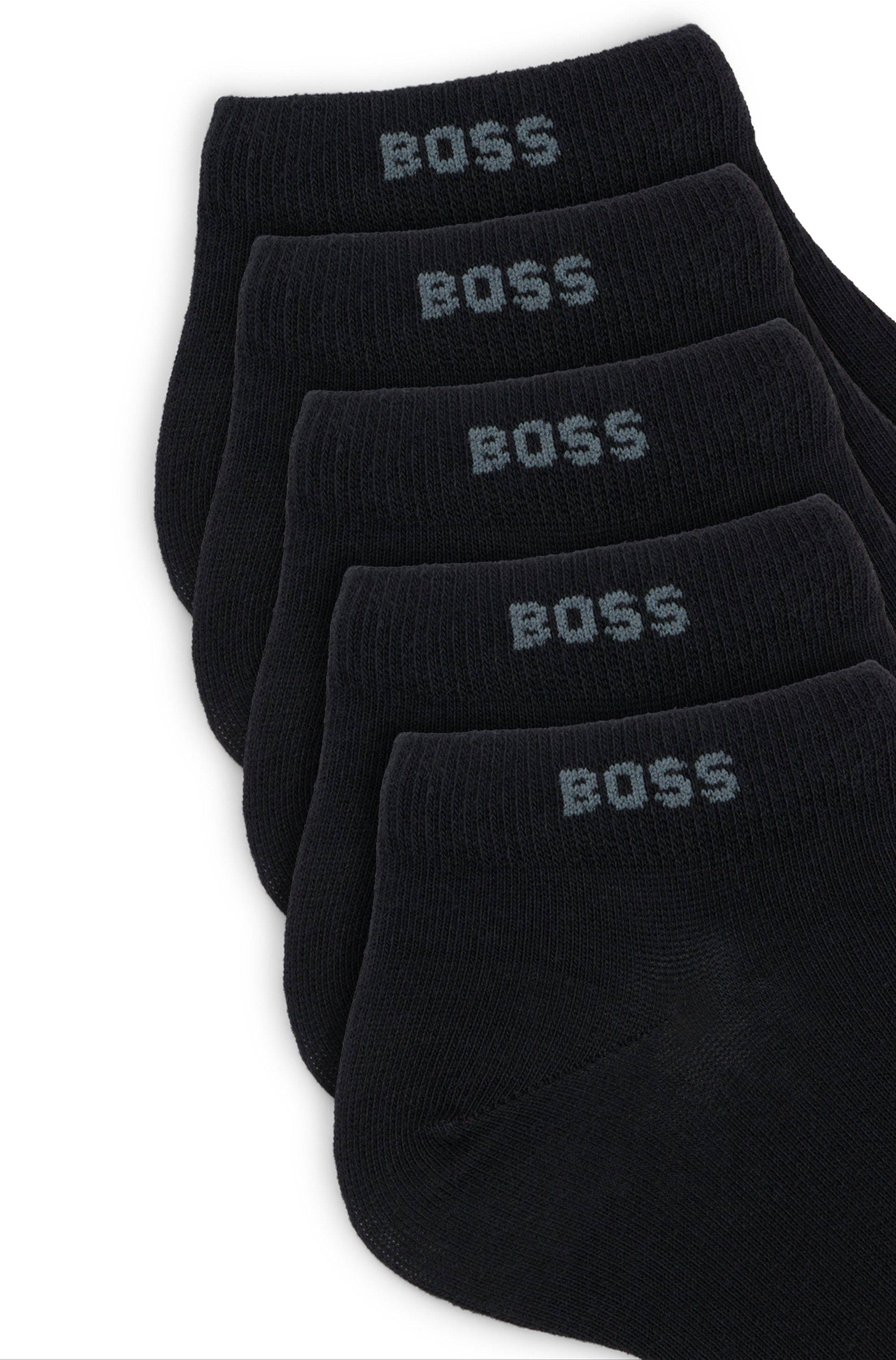 BOSS Sneakersocken 5P AS Uni CC (Packung, 5-Paar) mit BOSS Label