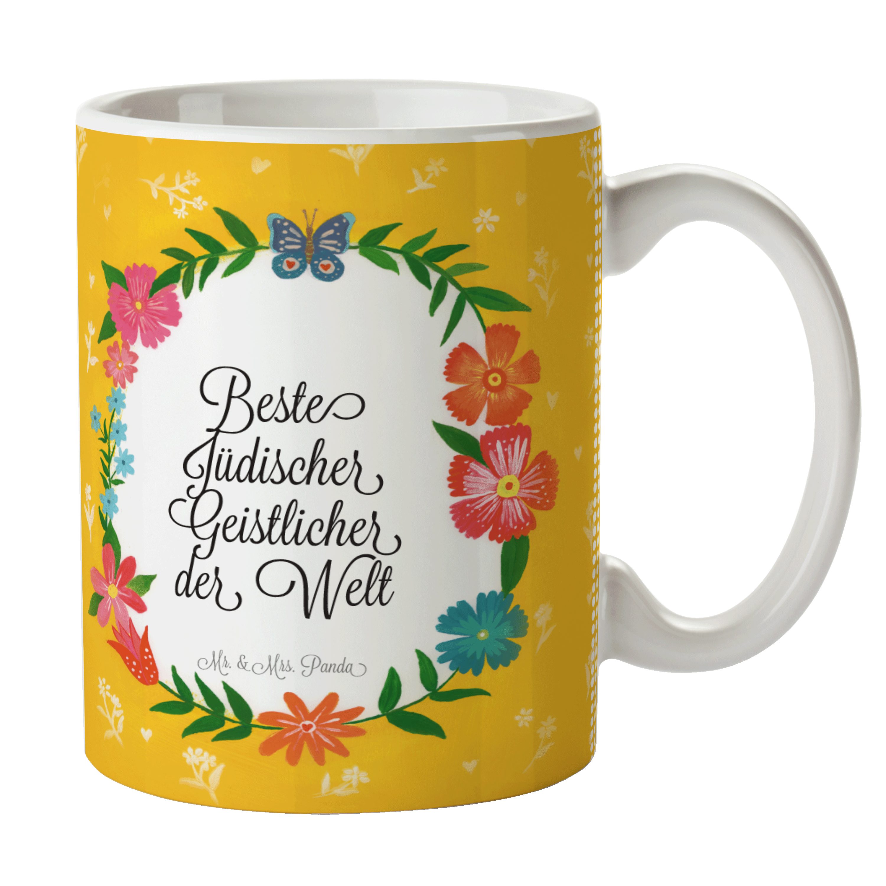 Mr. & Mrs. Panda Tasse Jüdischer Geistlicher - Geschenk, Bachelor, Tasse Motive, Geschenk Ta, Keramik