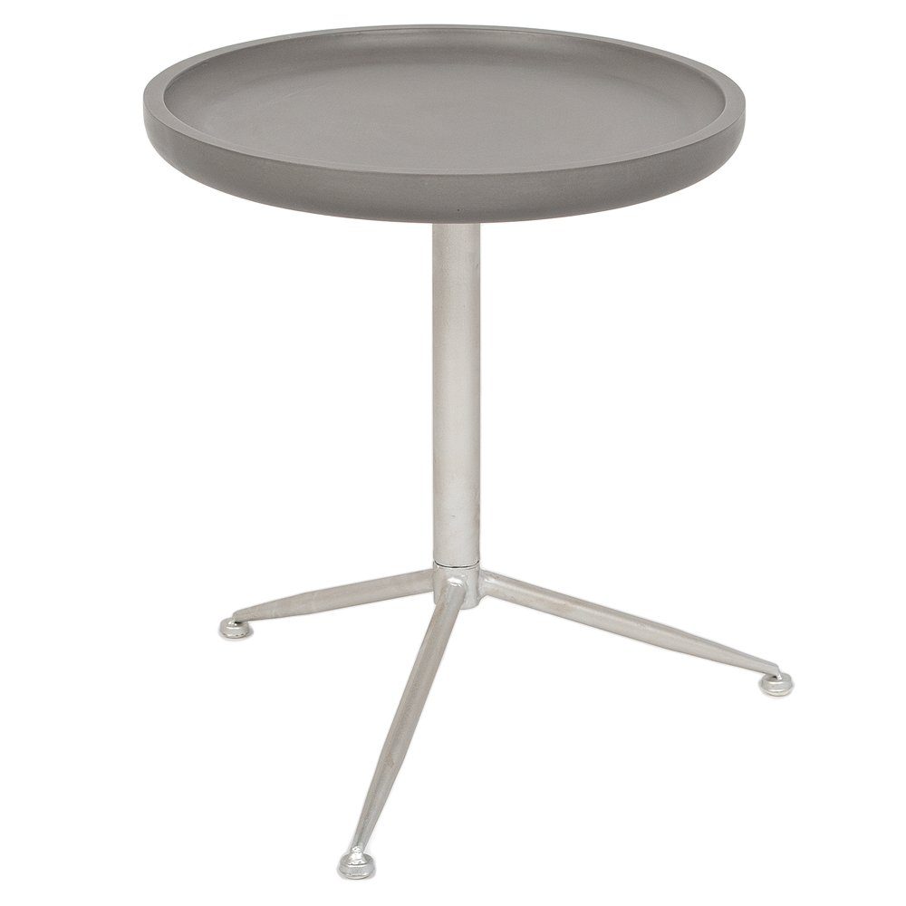 LebensWohnArt Beistelltisch Beistelltisch ATRIUM D39cm Grau