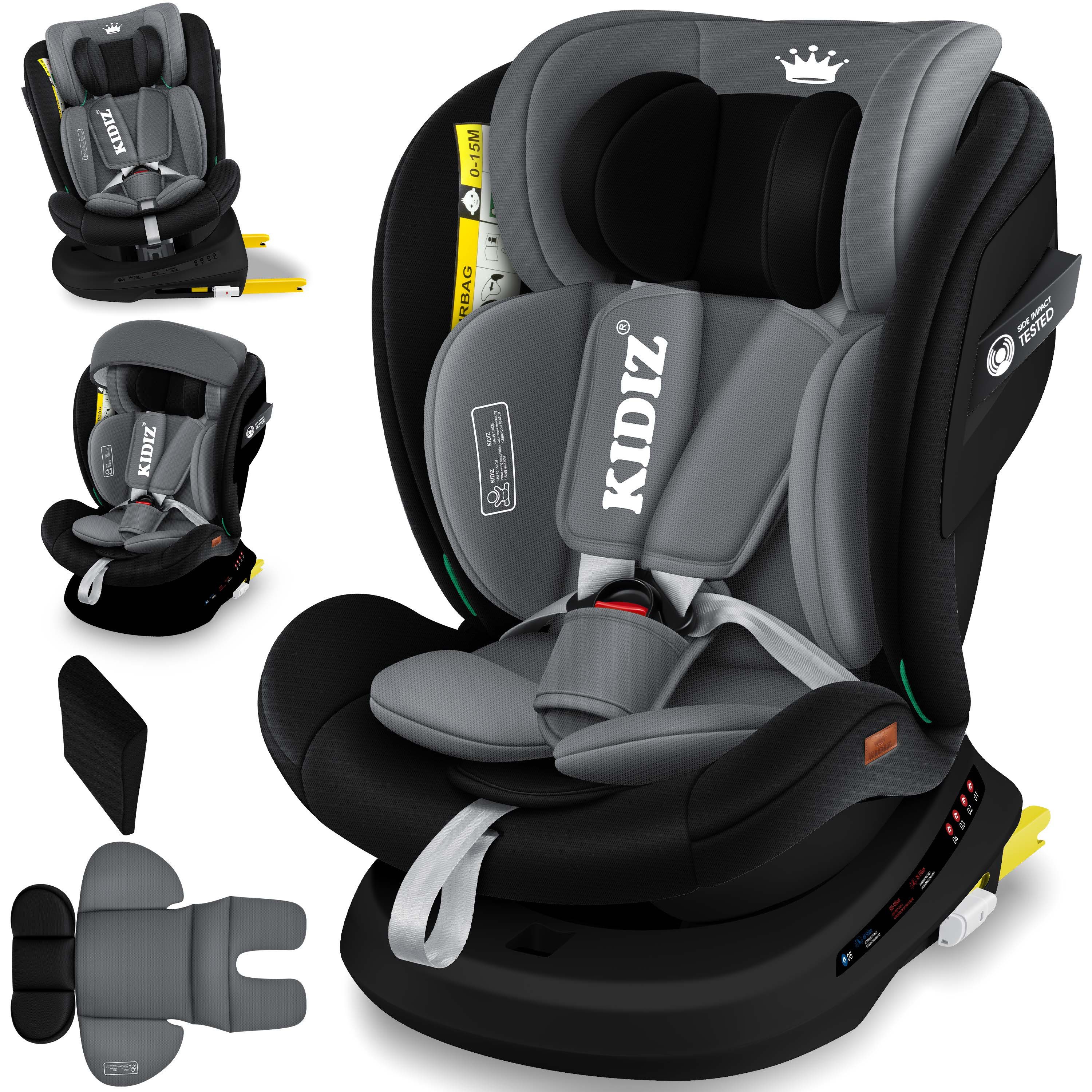 KIDIZ Autokindersitz, Kindersitz Baby Autositz Kinderautositz Isofix Top Tether 360