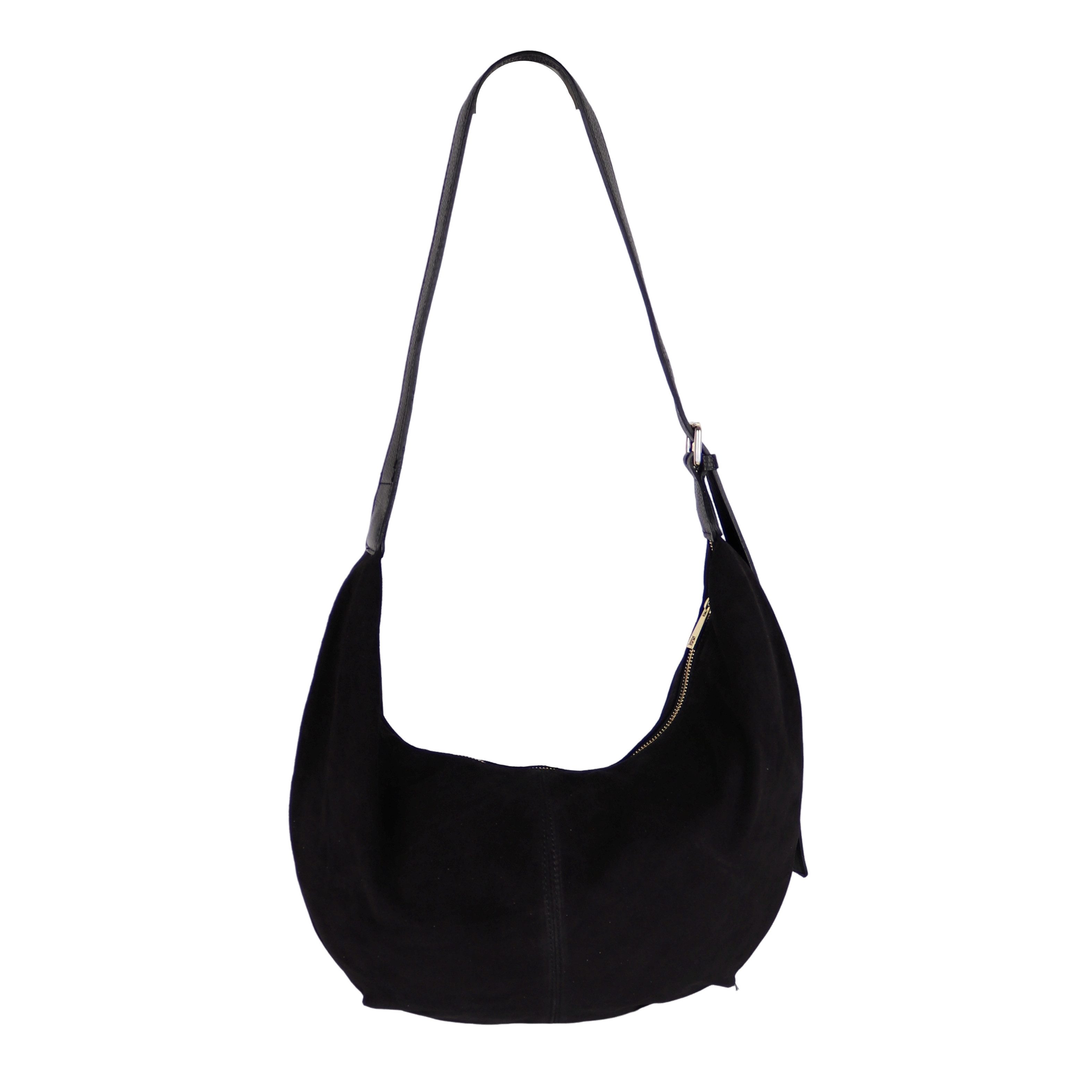 MIRROSI Umhängetasche Damen Crossbody Bag, Wildleder Echtleder Made In Ital günstig online kaufen