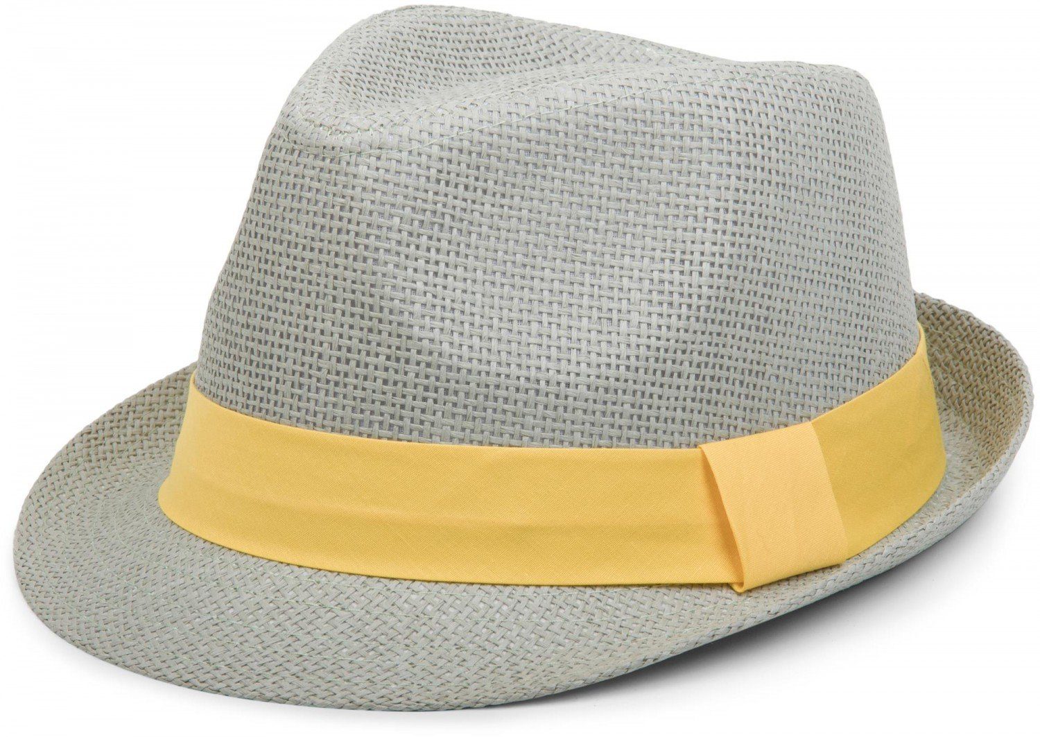 styleBREAKER Trilby Trilby Hut mit farbigem Zierband (1-St)