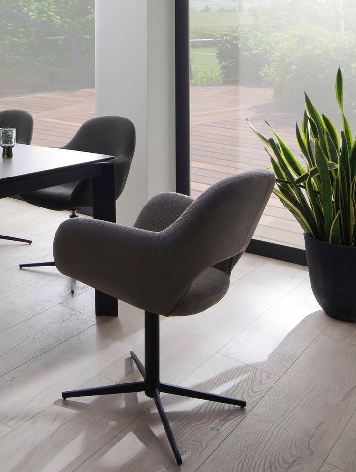 MCA furniture Esszimmerstuhl Melrose (Set, 2 St), Stuhl 360°drehbar mit  Nivellierung