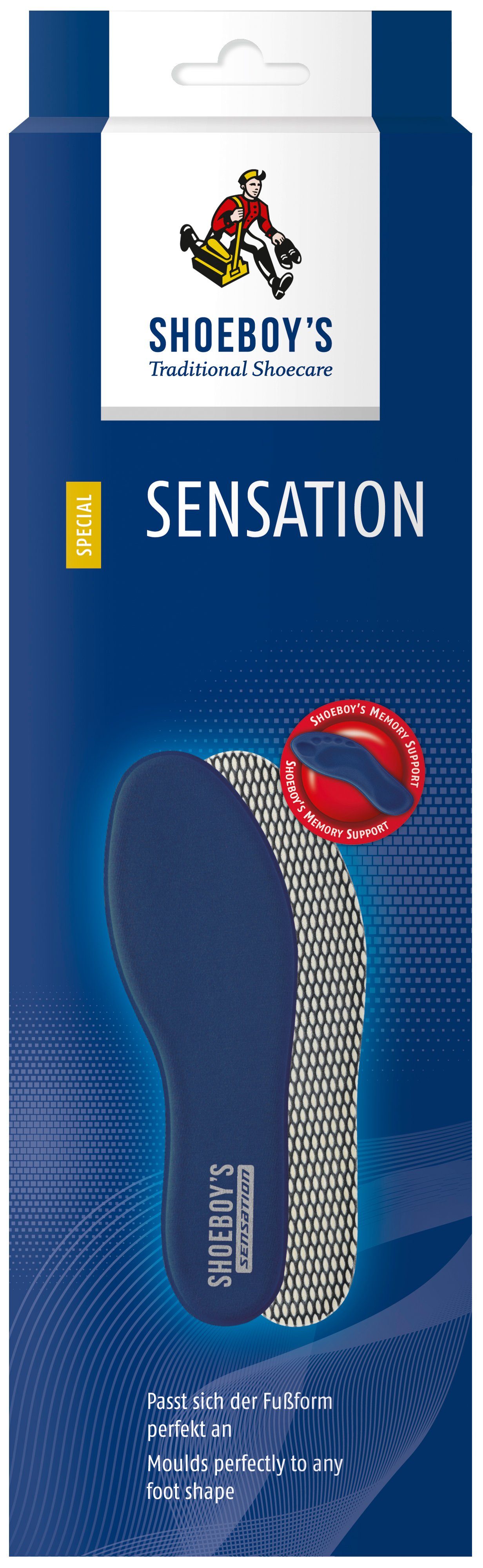 Shoeboys Sensation leichte und Einlegesohlen - Supersofte, flexible Memory Einlegesohle