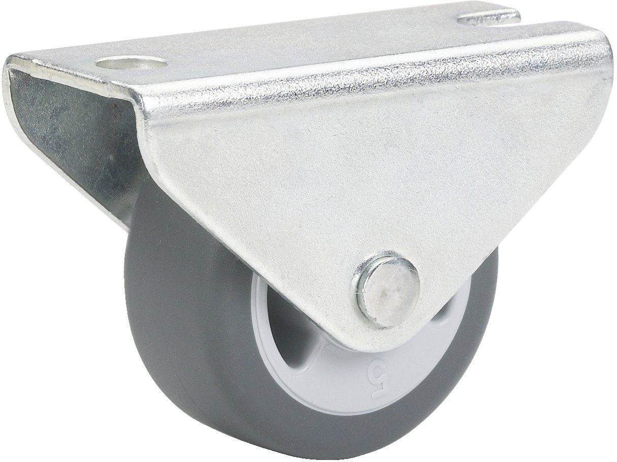 Dörner + Helmer Möbelrolle Bockrolle 50 x 19 mm, Tragkr. 55 kg