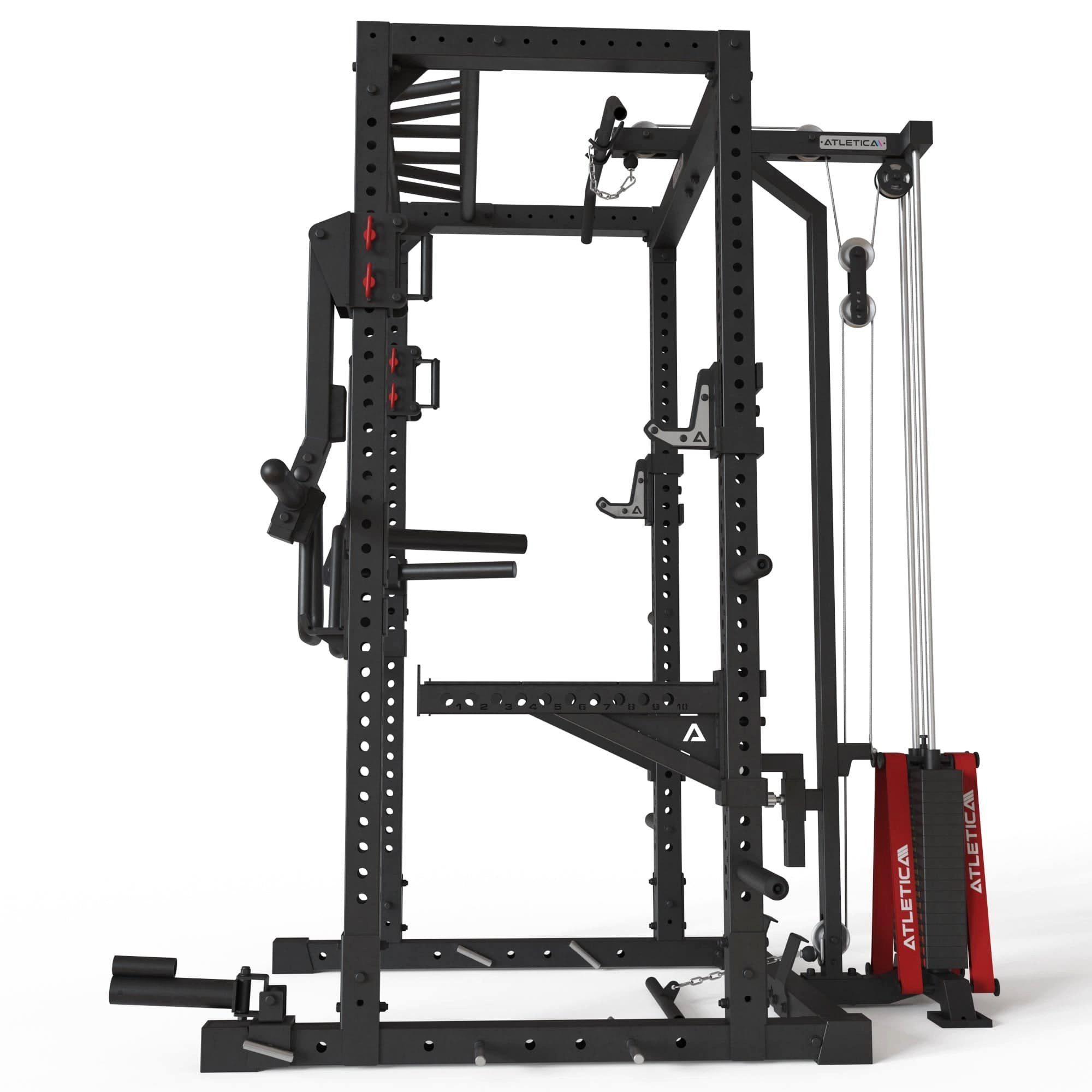 oder Rack 90kg ATLETICA R7-Stryker Rack, Power Latzug-/Ruderstation Power 120kg.,