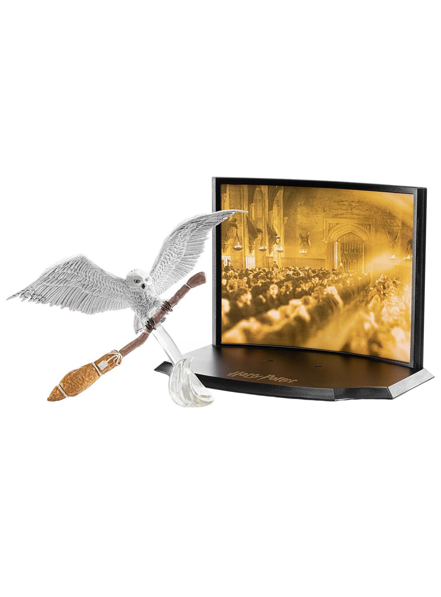 The Noble Collection Dekofigur Treasures Offizielle Potter Display wunderschönem mit – Sammelfigur Hedwig, Toyllectible Harry