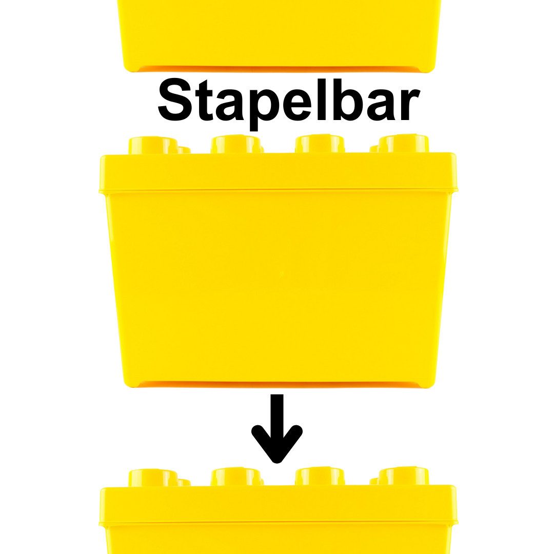 LEGO® LEGO® Aufbewahrungsbox Groß mit Deckel Stapelbar Teile 2x Spielbauste günstig online kaufen