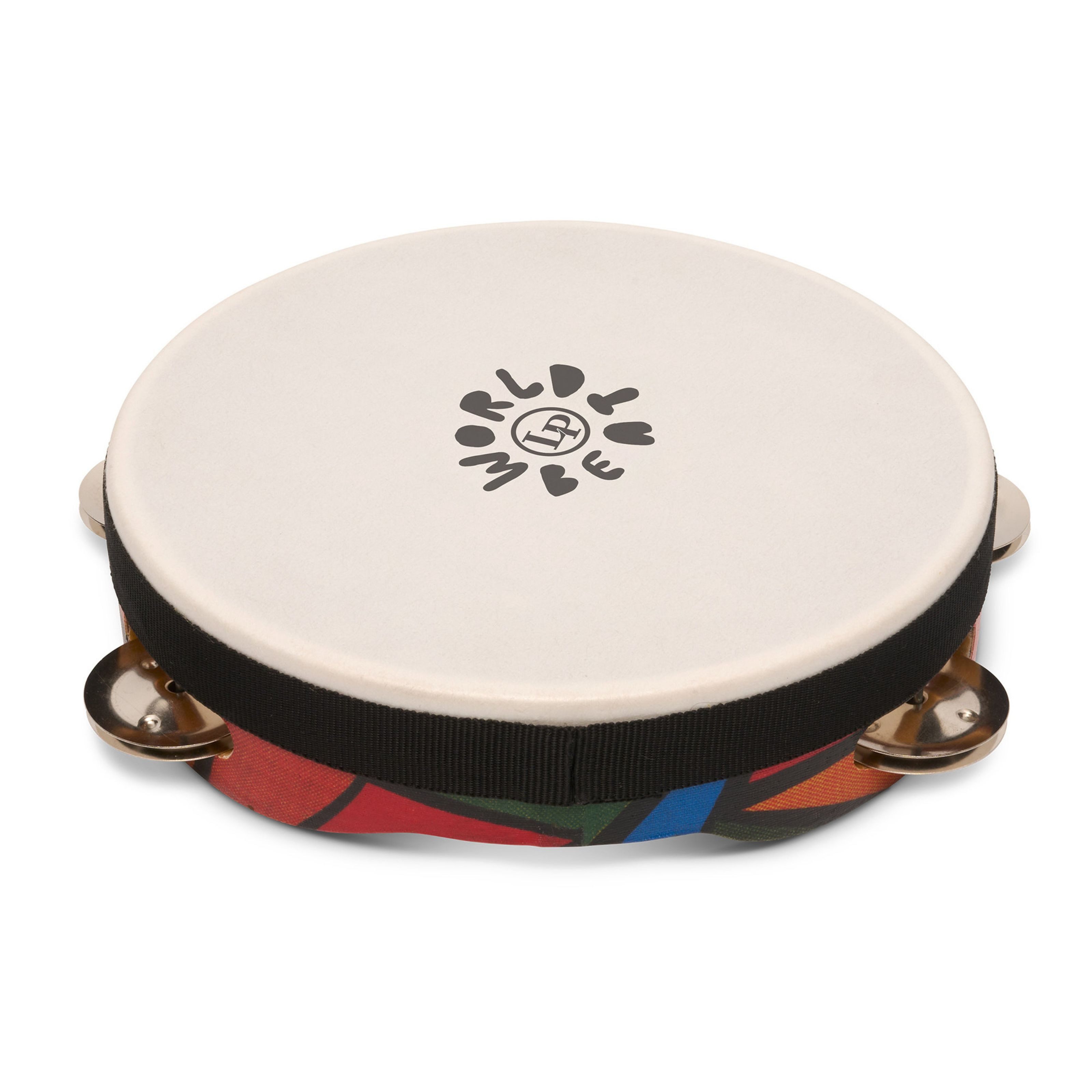 Latin Percussion Tambourine, Percussion, Tambourines, LP7022 World Beat Pre-Tuned Tambourin 8" - Tambourine