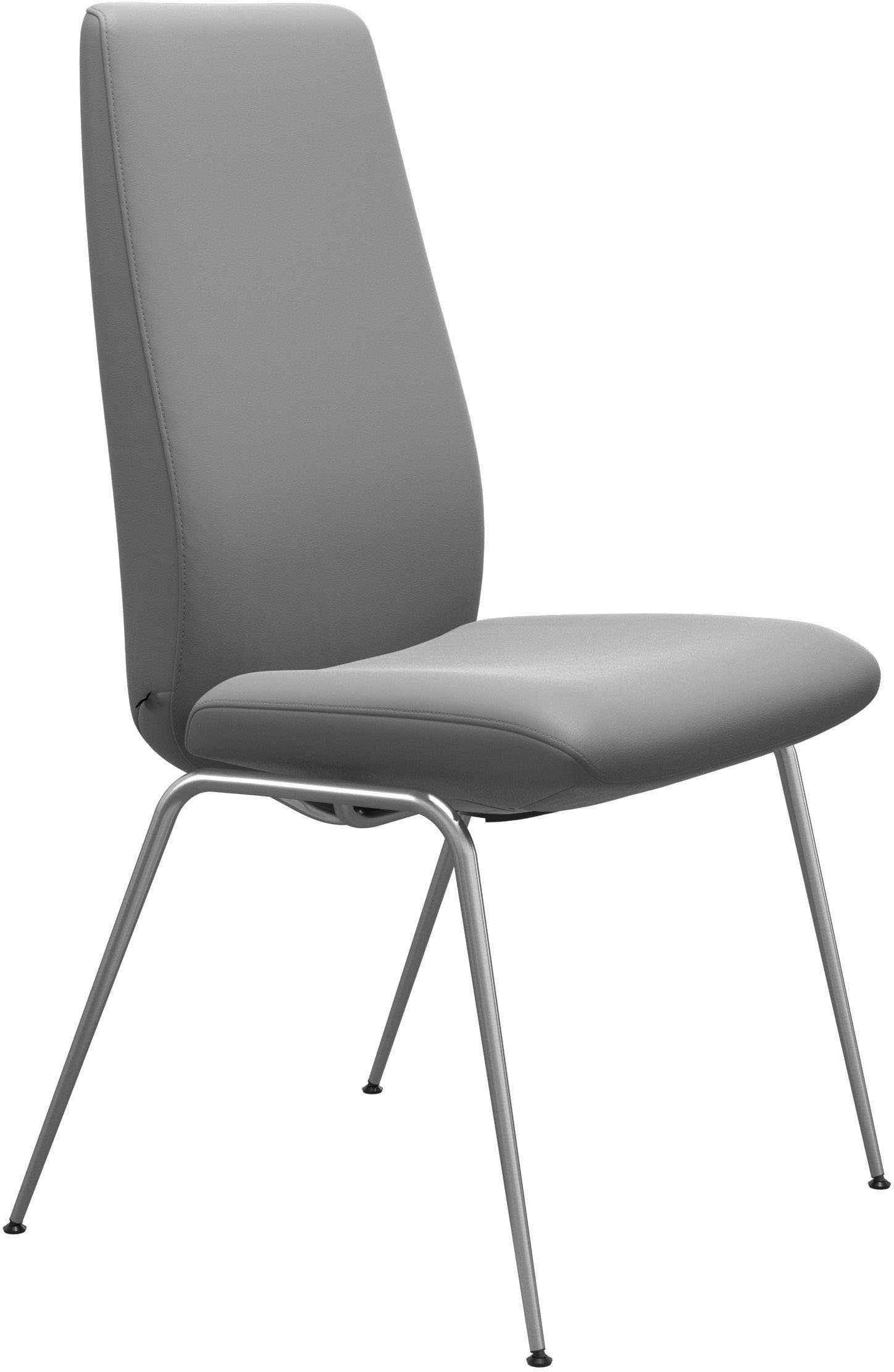 Laurel, Beinen Stressless® High glänzend aus Chrom Polsterstuhl in Back, L, Größe mit Stahl