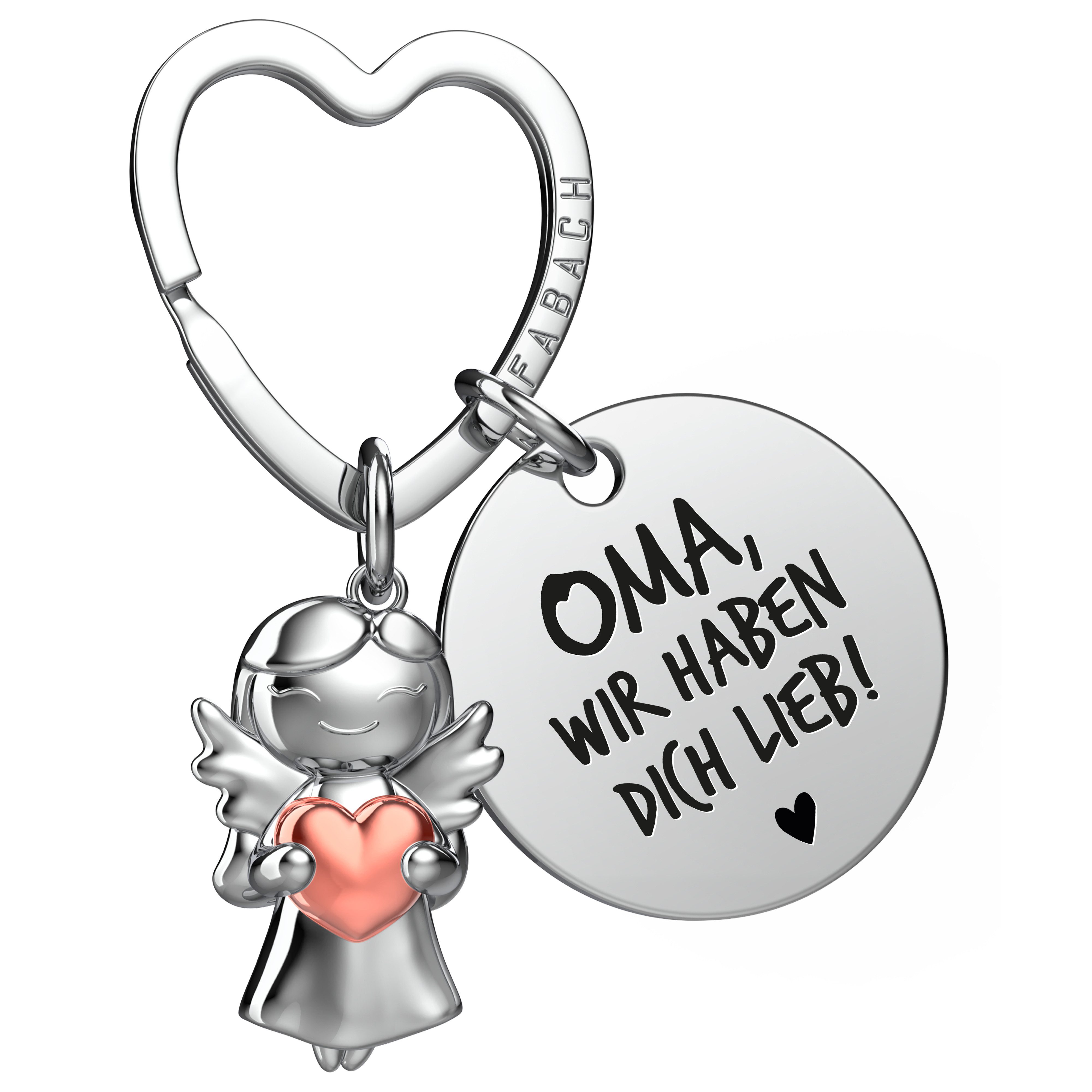 FABACH Schlüsselanhänger Schutzengel Star in Charms Größe mit Gravur "Beste günstig online kaufen