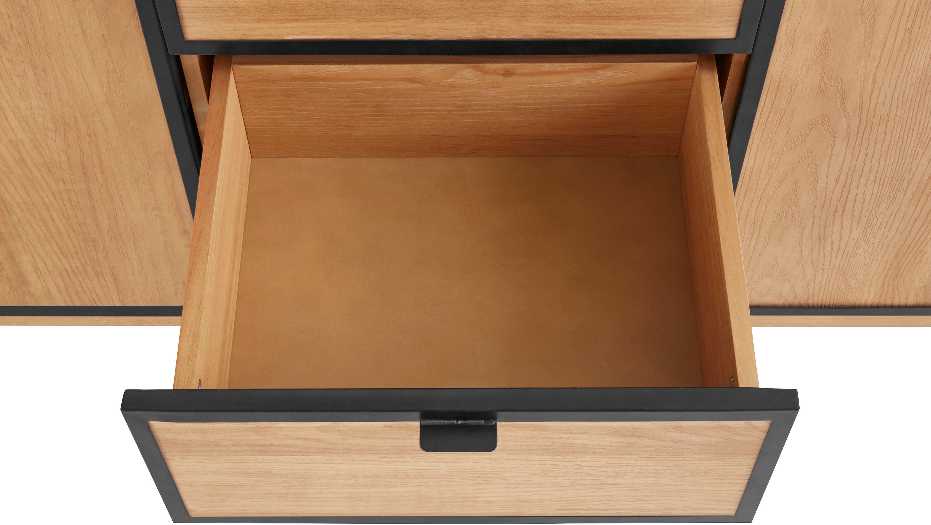 INOSIGN Sideboard Malu, Kommode mit Magnetverschluß an den Türen, aus massivem Kiefernholz