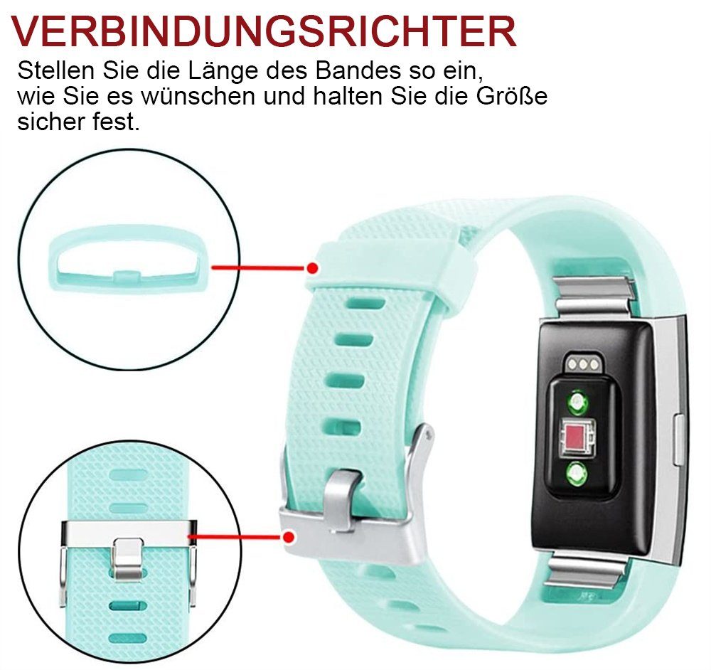 Classic 2, Ersatzbänder, Smartwatch-Armband & mit Special ELEKIN grün Fitbit kompatibel Charge