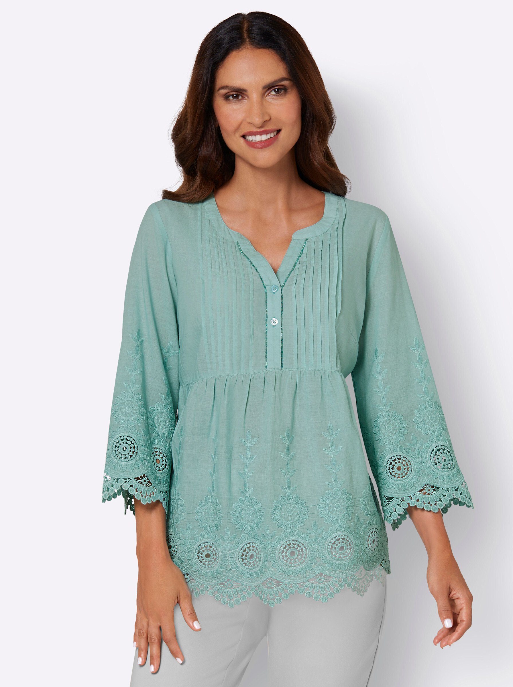 Bluse Klassische kalkmint WITT WEIDEN