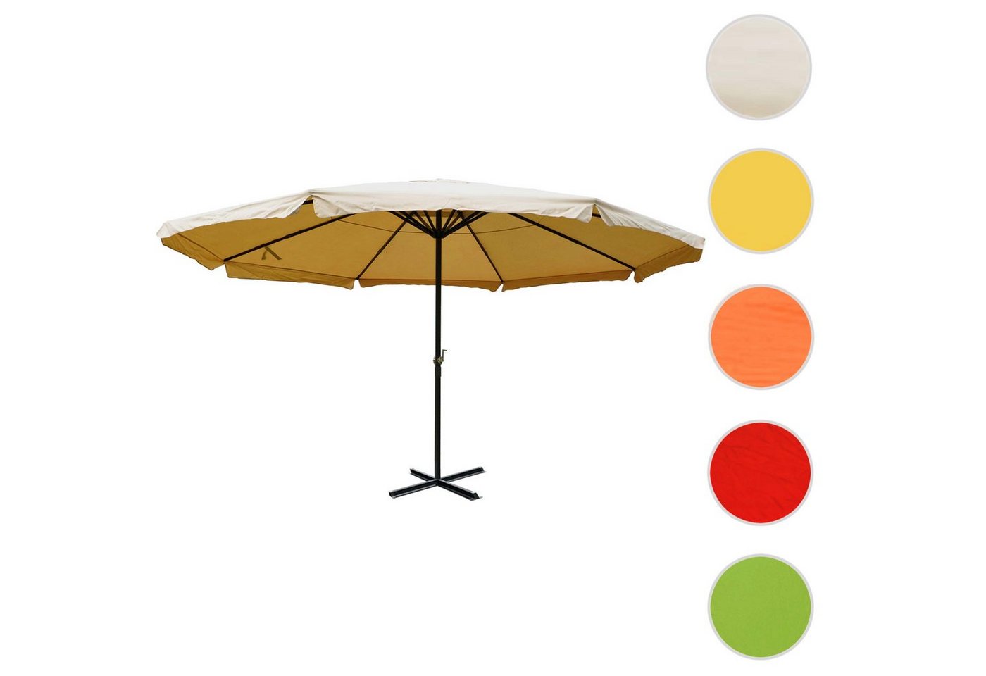 Thumbnail - MCW Sonnenschirm Carpi Pro, LxB: 500x500 cm, witterungsfest, regenbeständig, windstabil, robust, Inkl. Bodenkreuz
