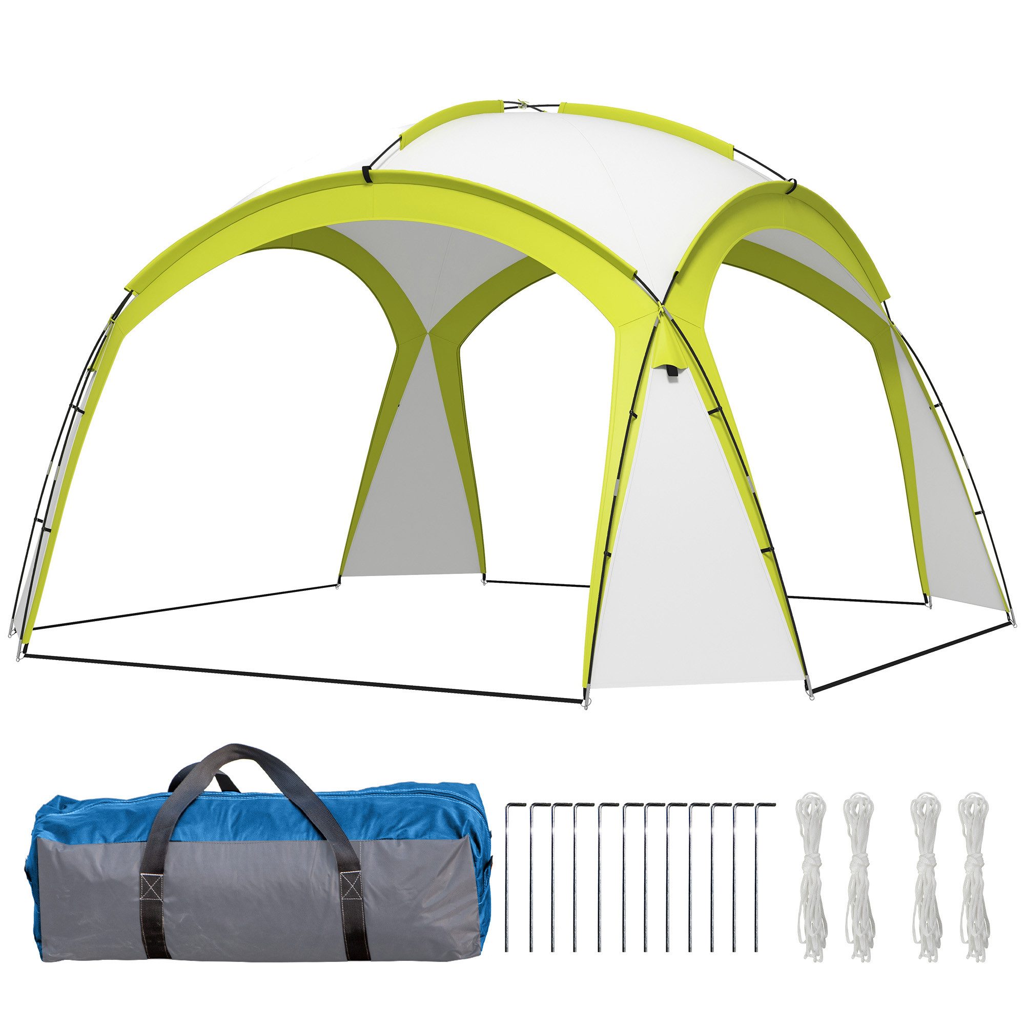 Outsunny Partyzelt 3,5 x 3,5m, mit günstig online kaufen