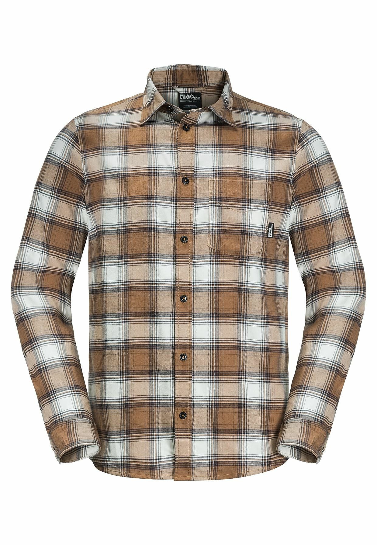 Jack Wolfskin Langarmhemd KaroHemd für Damen (1-tlg)