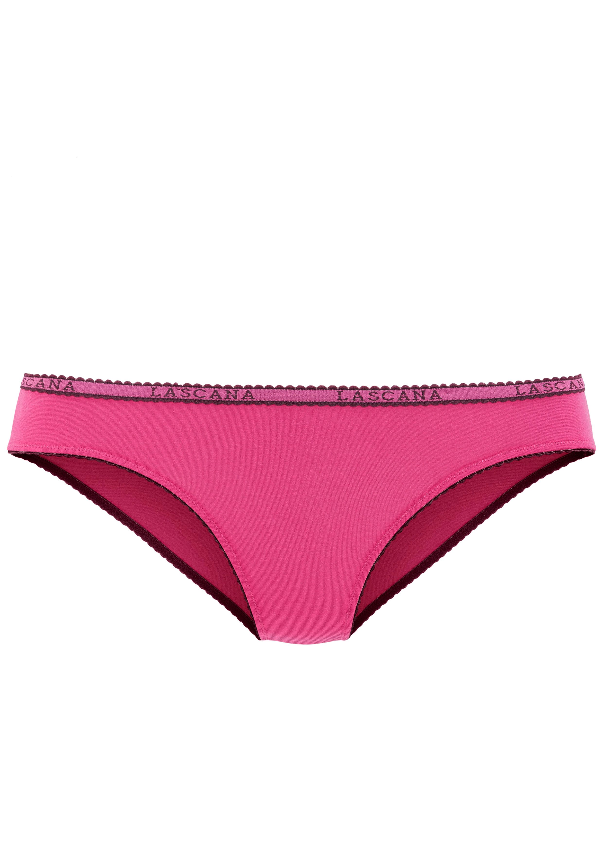 LASCANA Slip (4er-Pack) aus elastischer Baumwoll-Qualität – Bild 5 von 5