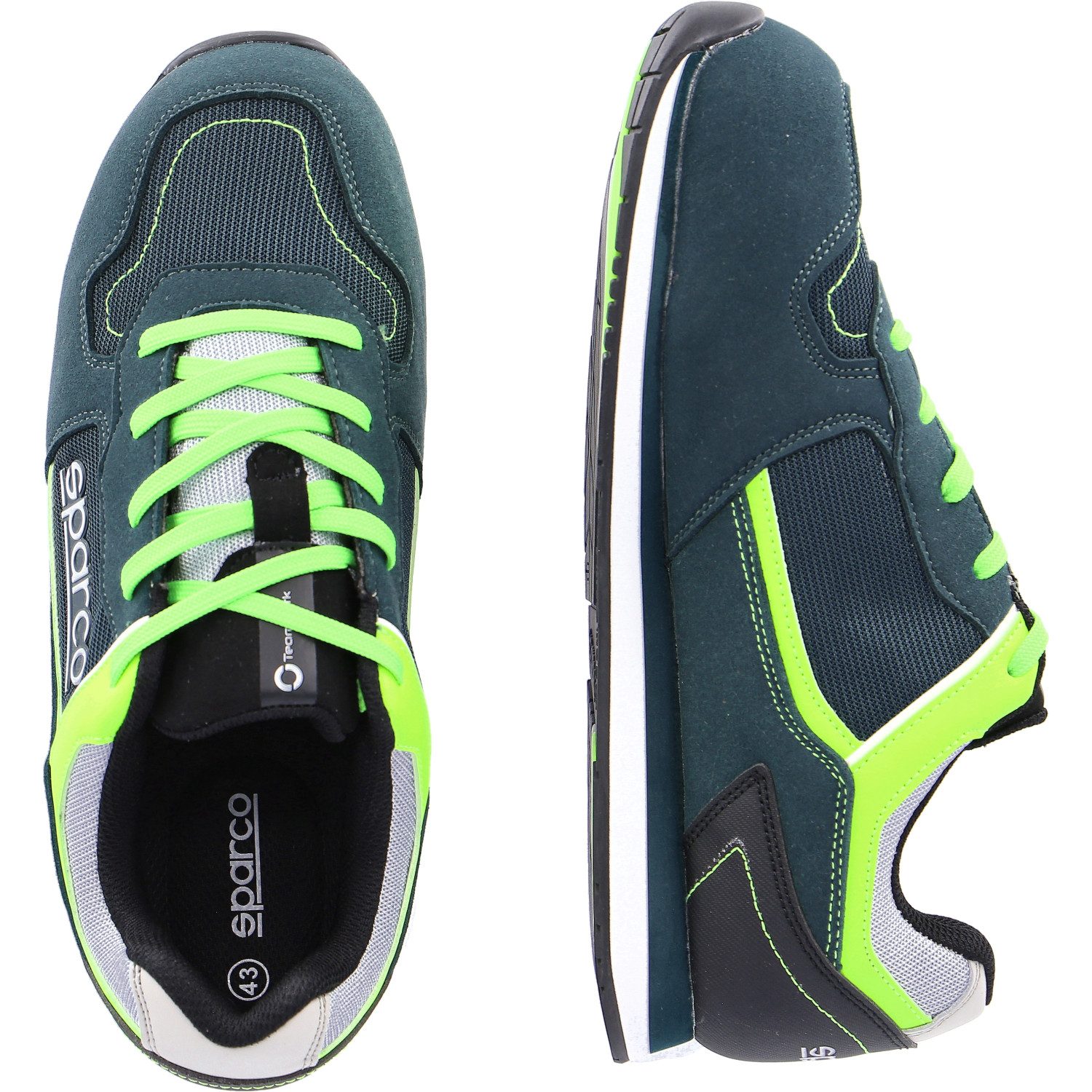 sparco Sicherheitshalbschuhe S1P "GYMKHANA SEB" green/lime Sicherheitsschuh