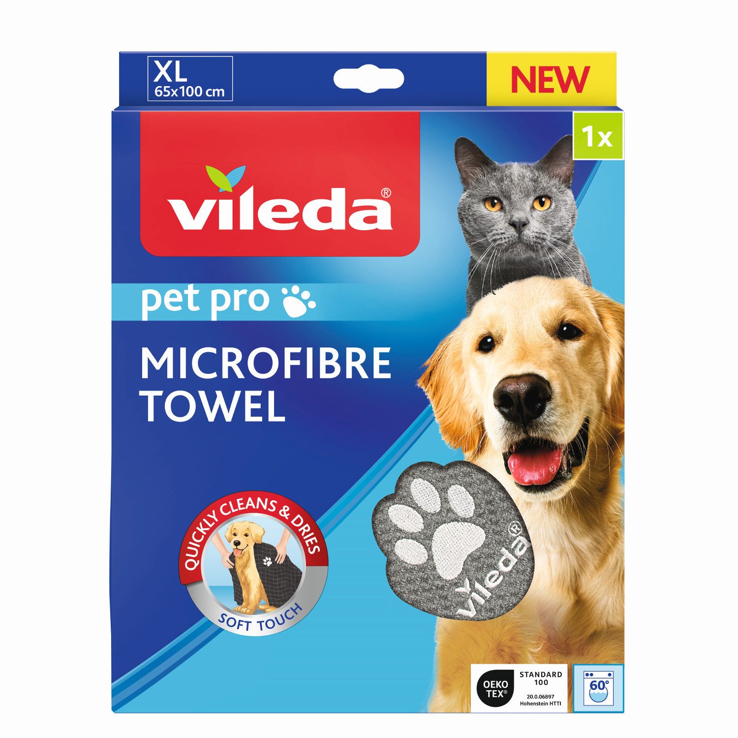 Vileda Tierdecke, Pet Pro M Mikrofaser-Handtuch günstig online kaufen